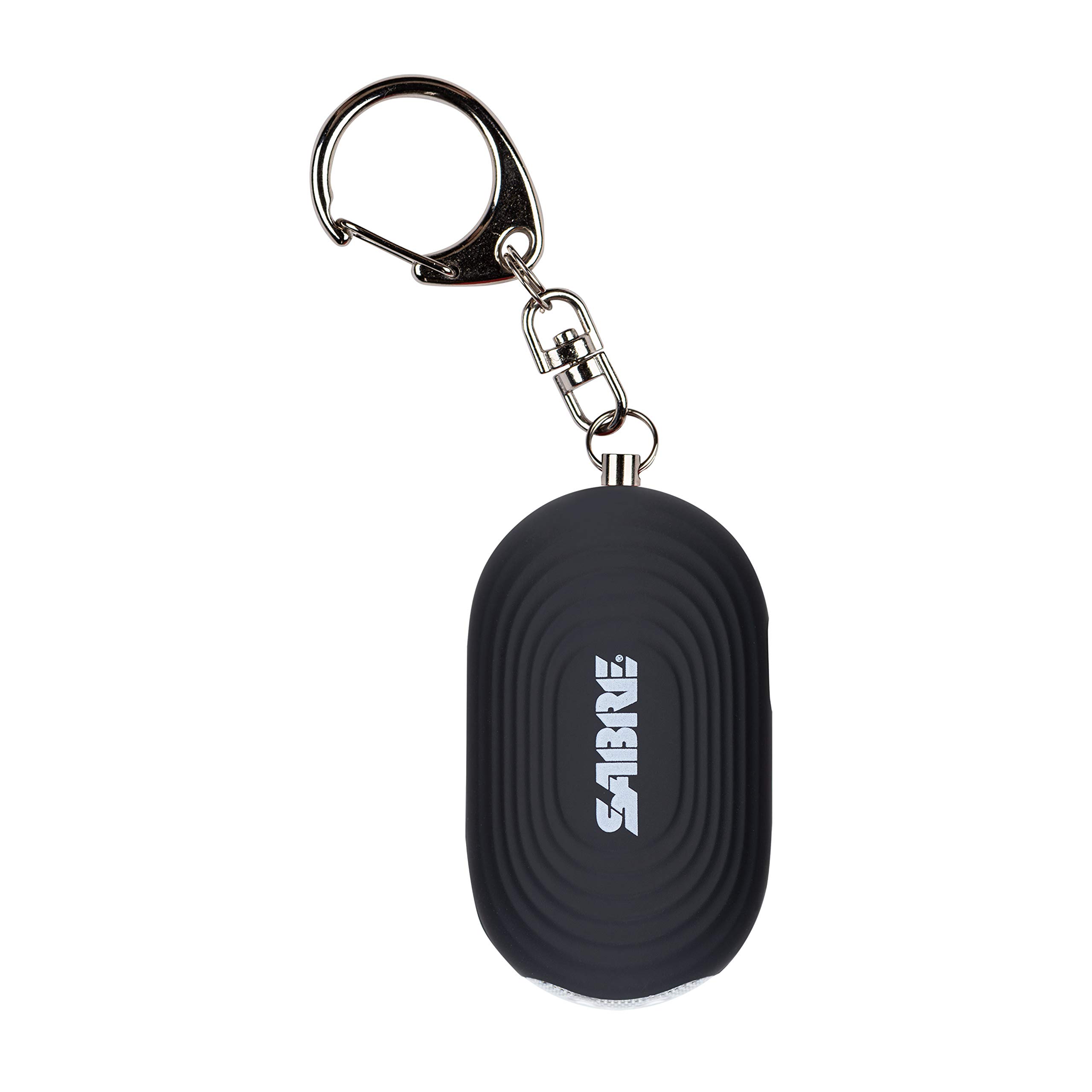 SABRE 2-in-1 Personal Alarm with LED Light, 130dB Personal Safety Siren, Snap Hook for Instant Access, 1,250 Foot (381 Meters) Range, Compact Design for Easy Attachment to Purse, Bag, or Keys