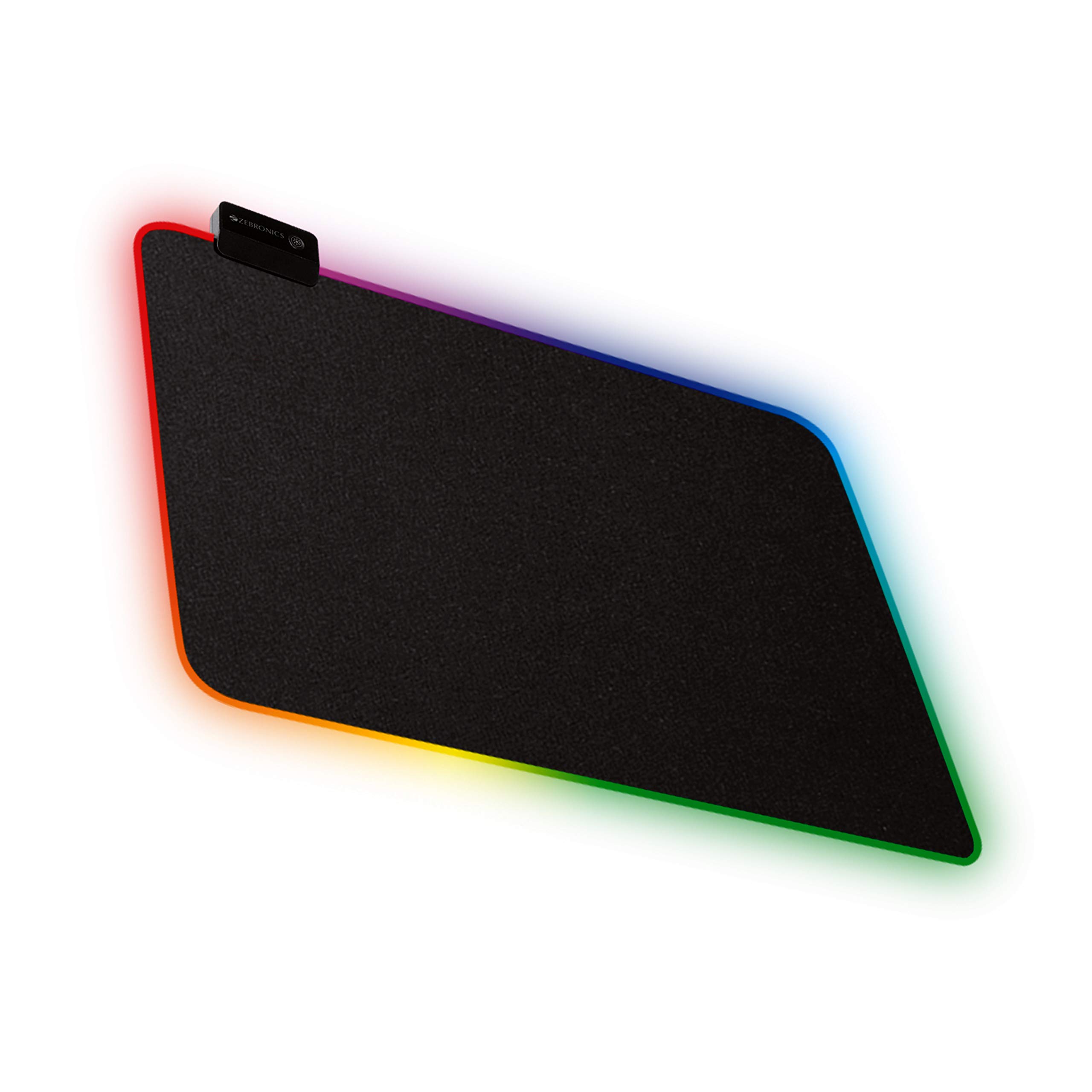 ZEBRONICSZeb-Blaze RGB Gaming Mouse Pad with Micro Weave Texture, 13 RGB Modes, Anti Slip Rubber Base (350x250mm)