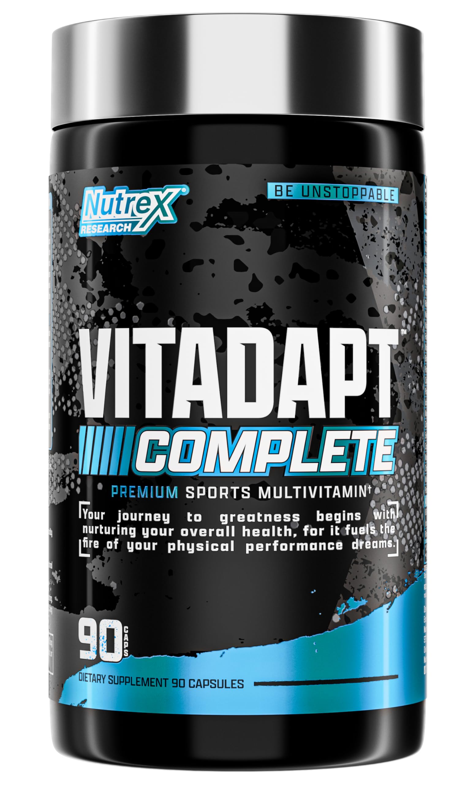 Nutrex Research - Vitadapt Complete Sports Multivitamin for Men and Women (90 Tablets) - 24 Vitamins, Minerals and Adaptogens for Athletes - Women & Mens Multivitamin Daily Gym Supplements Stack