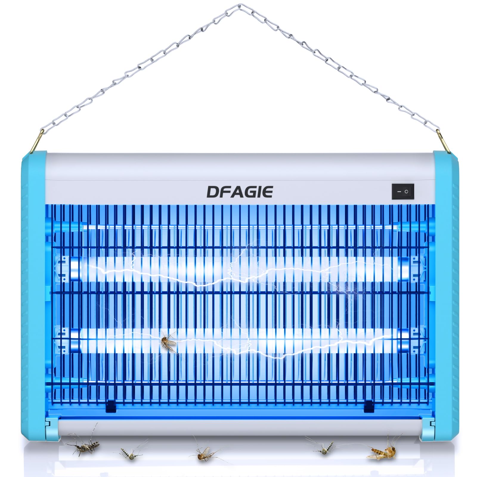 Bug Zapper Indoor, Mosquito Zapper Indoor, Fly Traps Indoor, Fly Zapper, Mosquito Killer, Fruit Fly Traps for Indoors, 3 Prong Plug, 2800V (Blue)