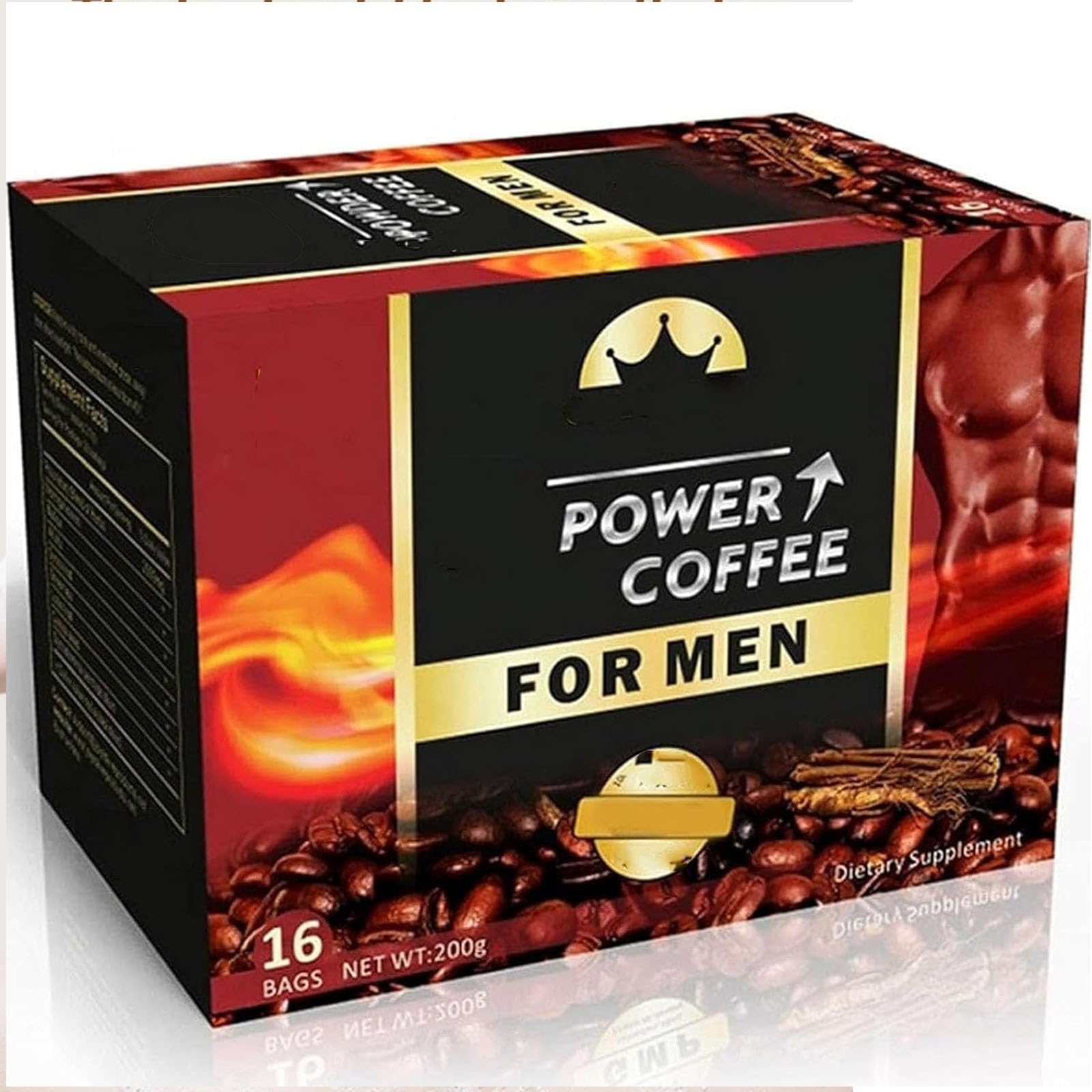 Power Coffee for Men-African Coffee Powder for Man, The Secret To Strong Men (1-box)