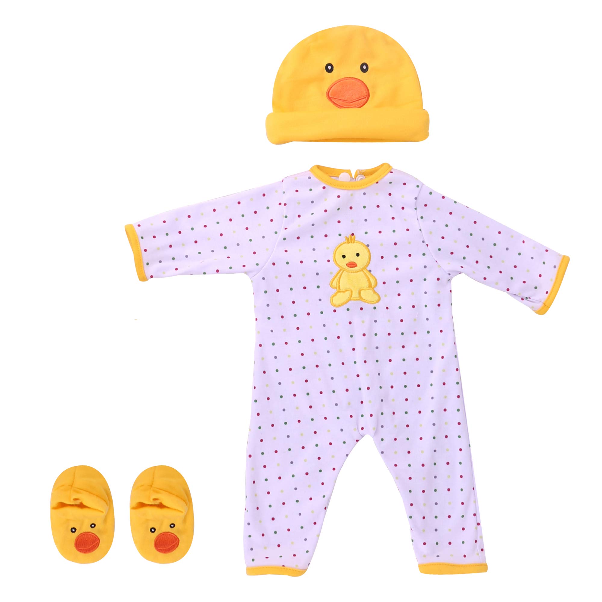 Kaydora Reborn Baby Doll Clothes,Suitable for 20-22 Inch Newborn Baby Doll Girl or Boy, 3 Pieces Suit