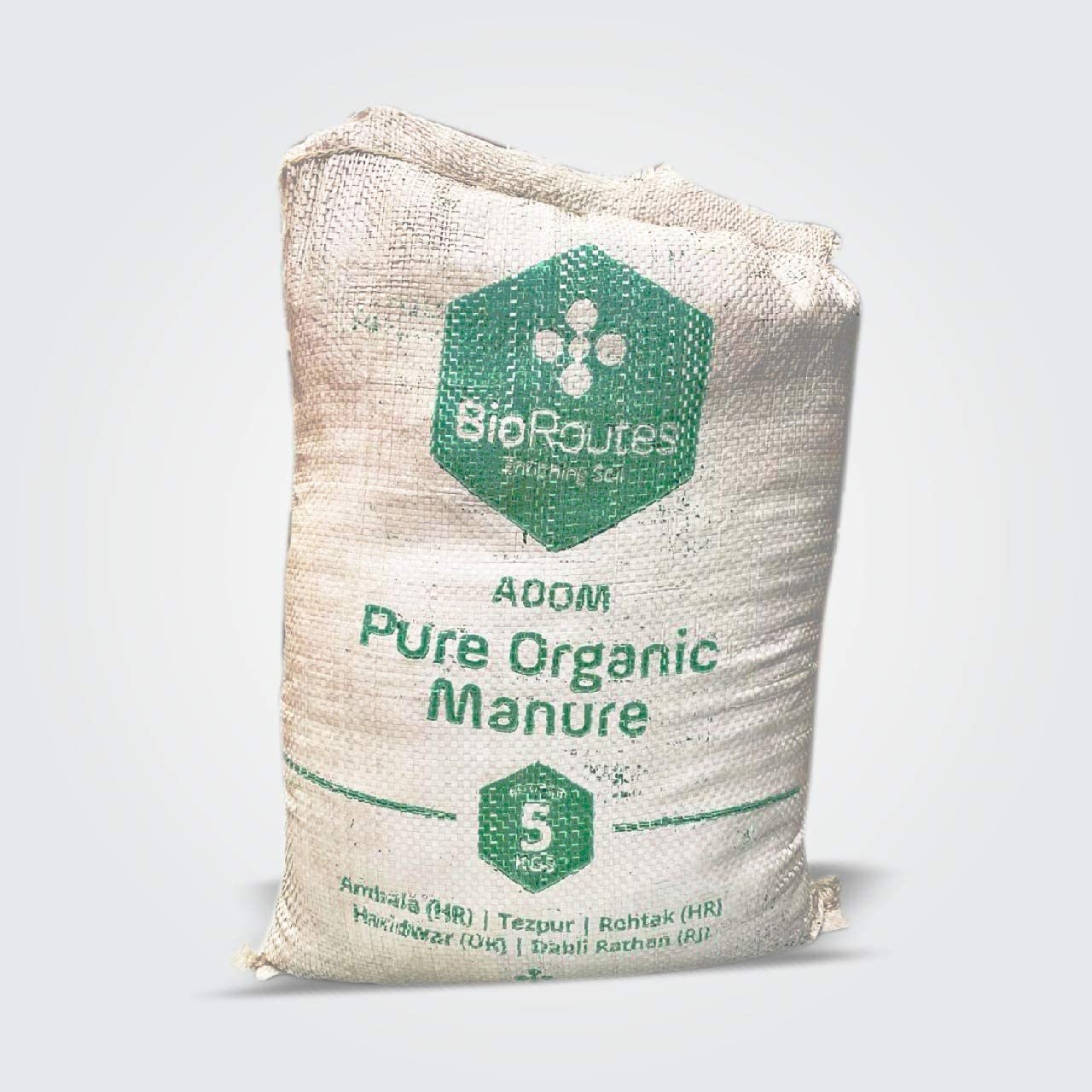 SIGGATION Bioroutes Pure Organic Manure ADOM Anaerobically digested Biomass and Culture (Micro-Organisms) for Farmers Farms Landscapers Increase in Crop Yield All Kinds of Crops and Plants 5kg Bag