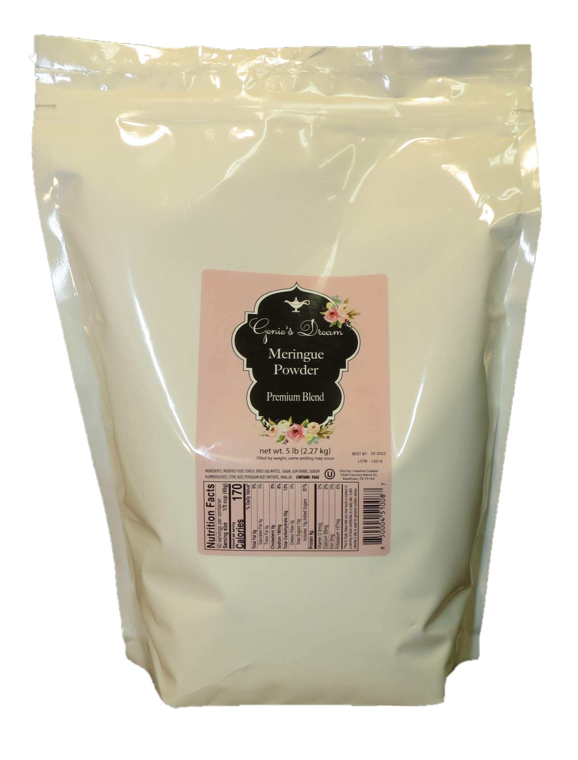 Genie's Dream Premium Meringue Powder, (5 lb) pouch