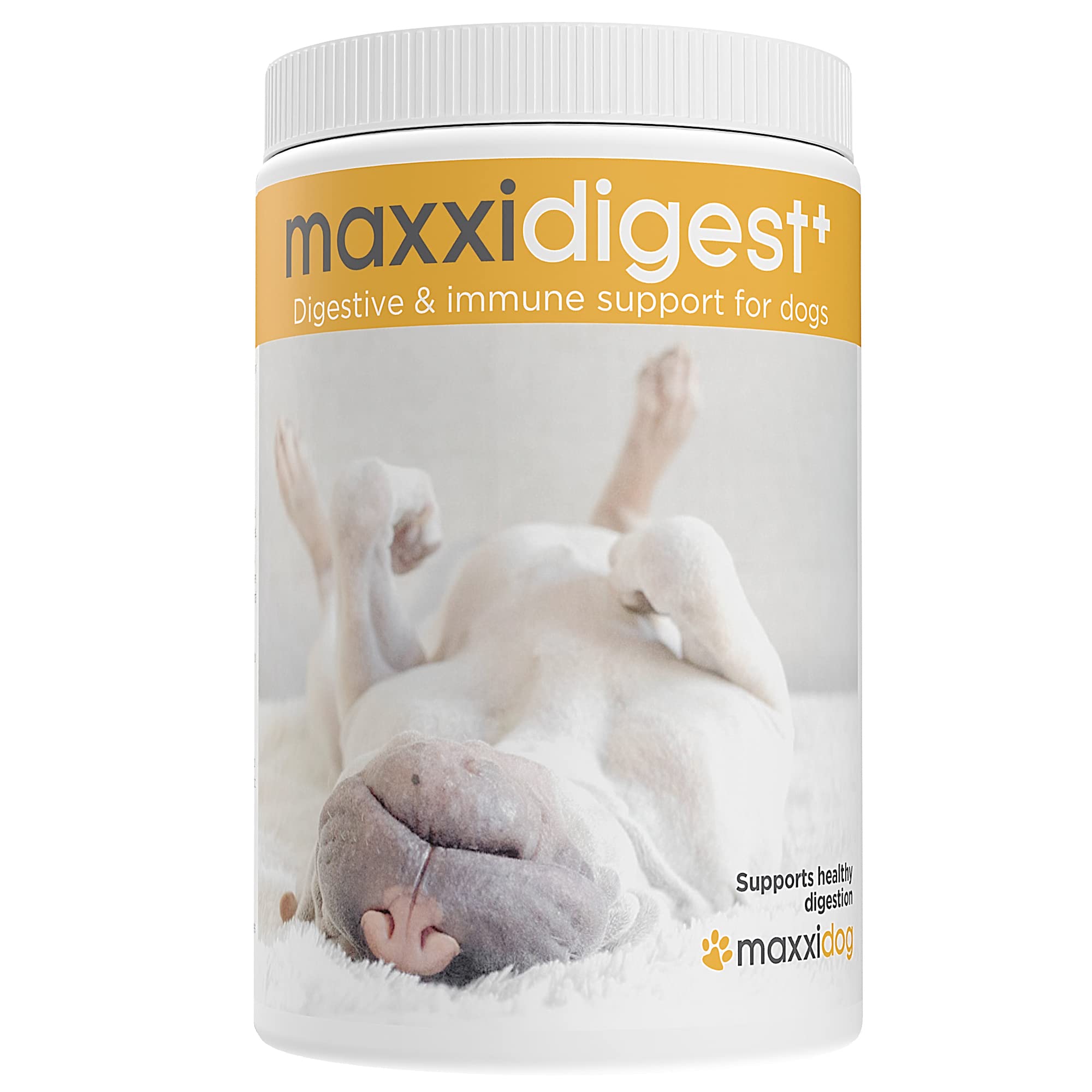 maxxipawsmaxxidigest+ Probiotic & Prebiotic Powder Supplement - Digestive & Immune Support for Dogs, 375g