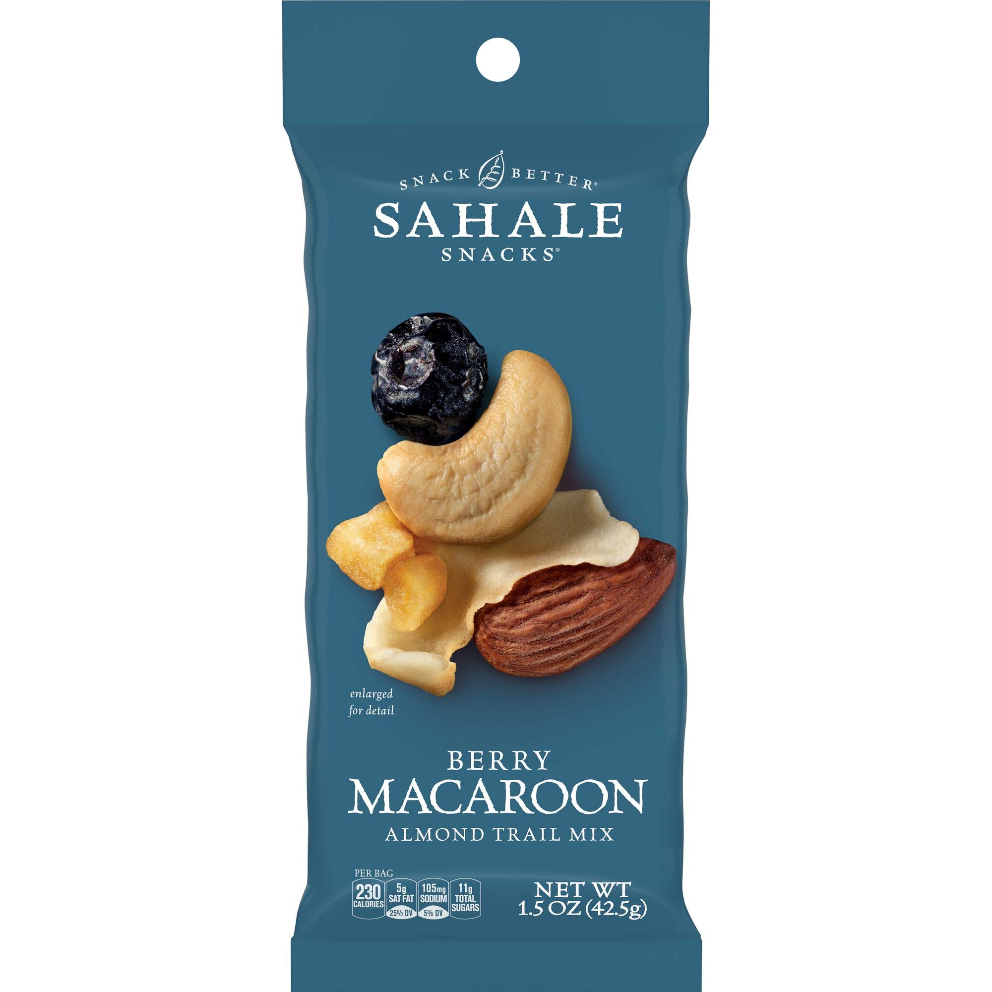 Sahale Snacks Berry Macaroon Almond Trail Mix, 1.5 Ounces (Pack of 9)