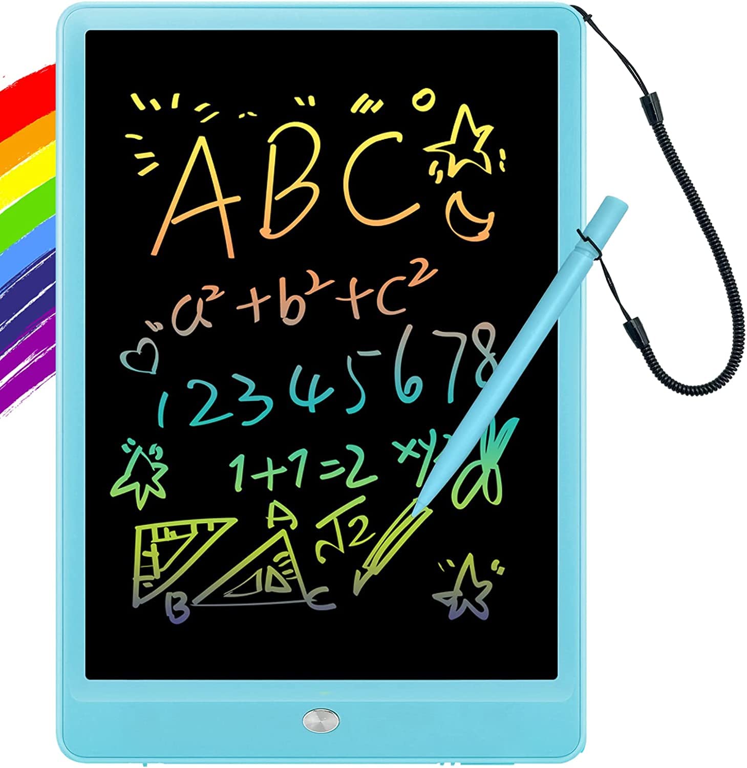 AMERTEER Lcd Writing Tablet For Kids | Doodle Board | 10 Inch Colorful Erasable Drawing Pad For Kids | Electronic Writing Tablet With Stylus | Educational And Learning Gift Doodle Pad For Kids