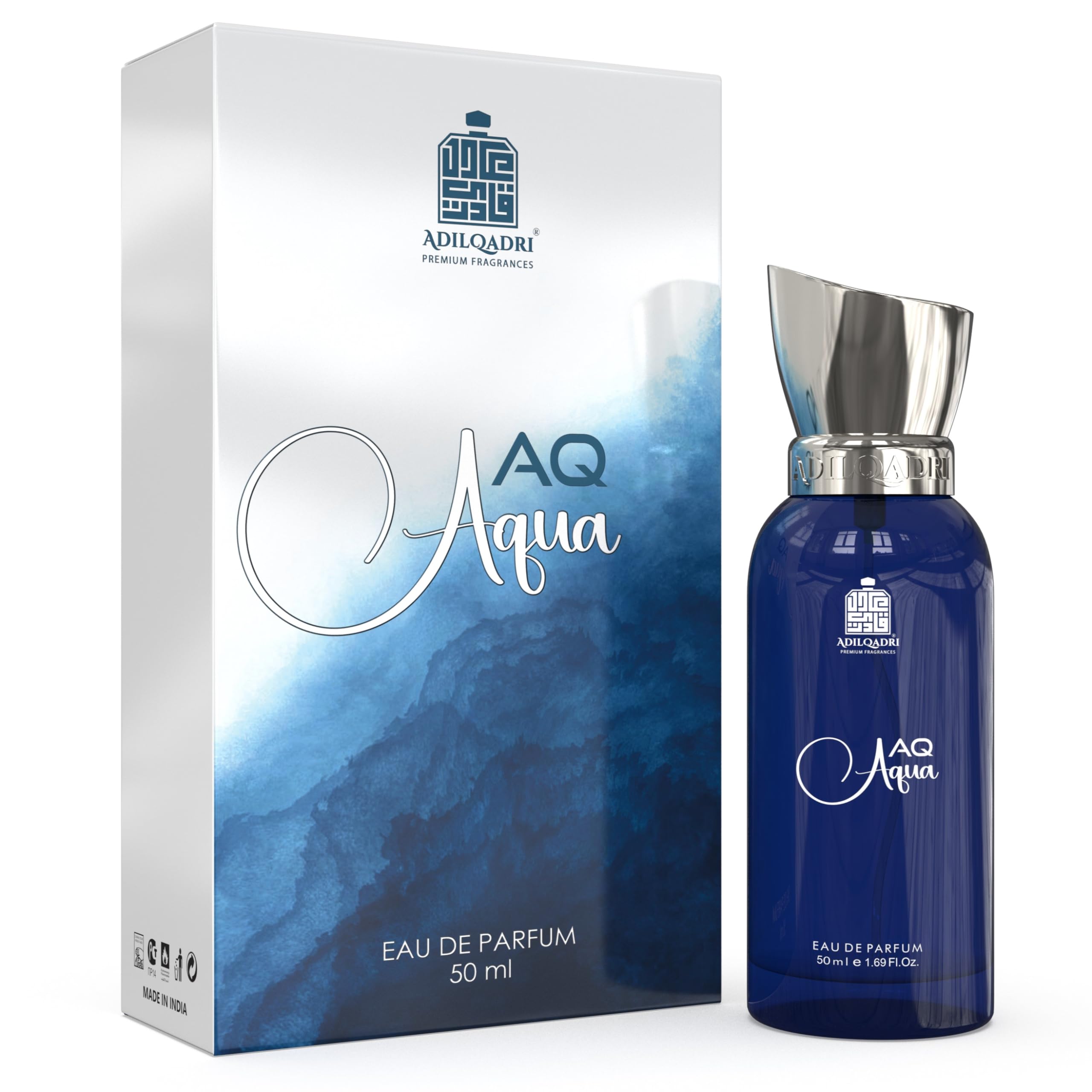 AdilQadri Aq Aqua Perfume Spray Aquatic & Fresh Fragrance, 50ml Long Lasting Addictive Scent For Unisex Eau De Parfum