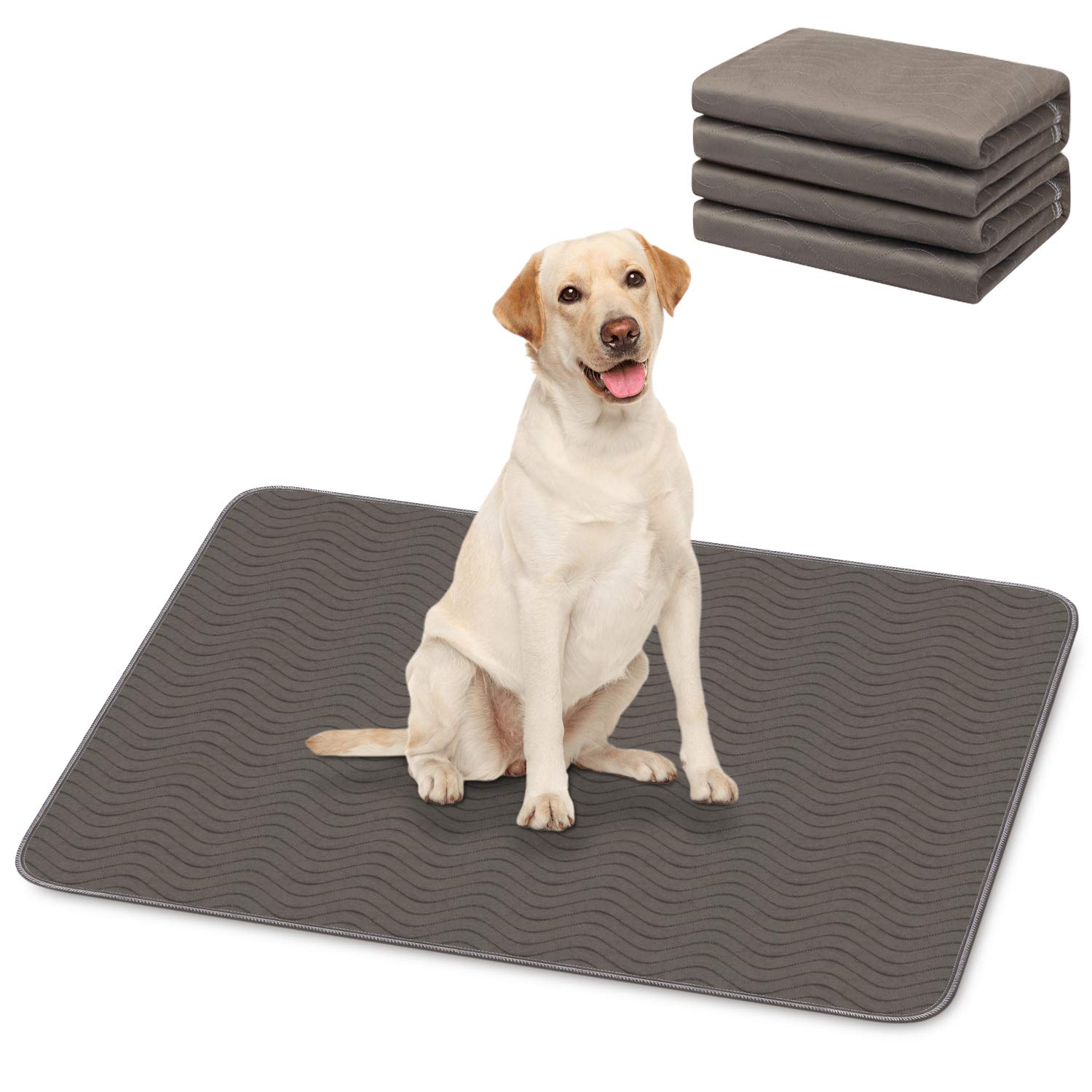 AK KYC120x90cm Dog Training Pad 2-Piece Machine Washable Dog Urine Pad Super Absorbent Pet Incontinence