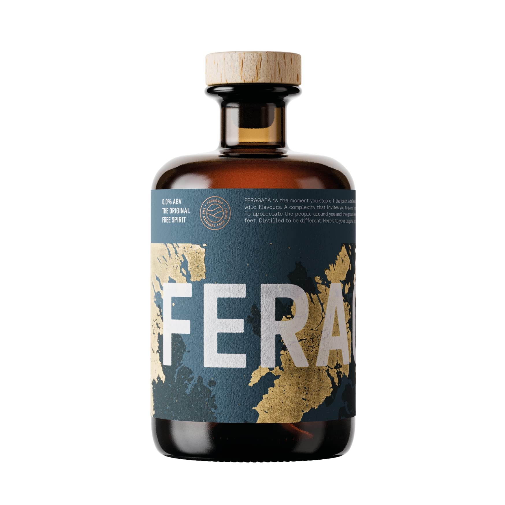 Feragaia - The Original Free Spirit 50cl, 0.0% ABV - Handcrafted, Distilled Non-Alcoholic Spirit - Refreshing Depth of Flavour - Zero Sugar, Low in Calories - Gluten Free & Vegan