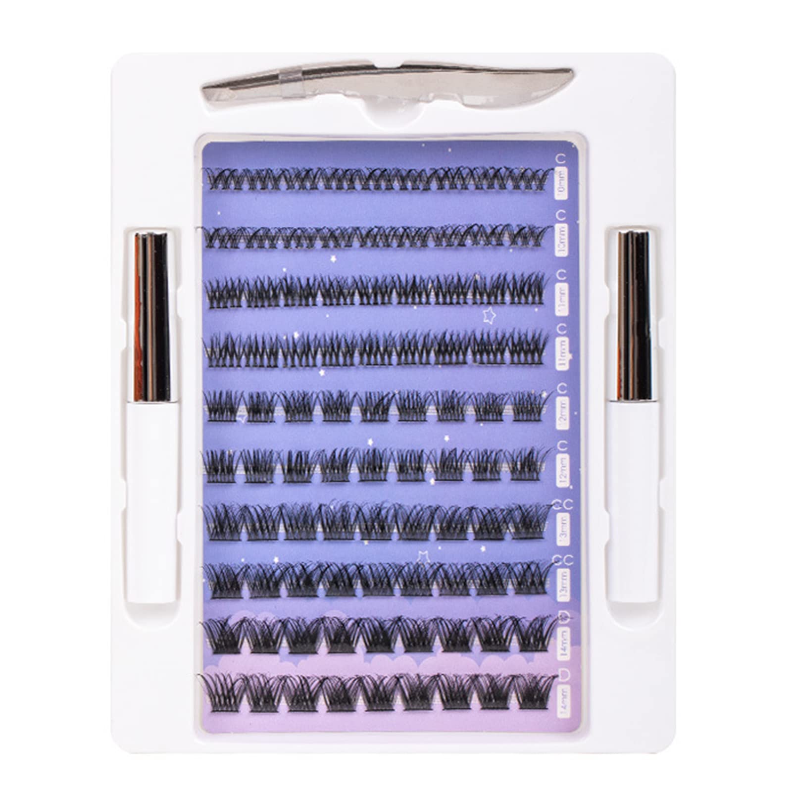 TepengdieFalse Lashes Individual Eyelashes 90 Root Cluster Lashes DIY Eyelash Extension Fake Lashes Natural Look Reusable Lashes