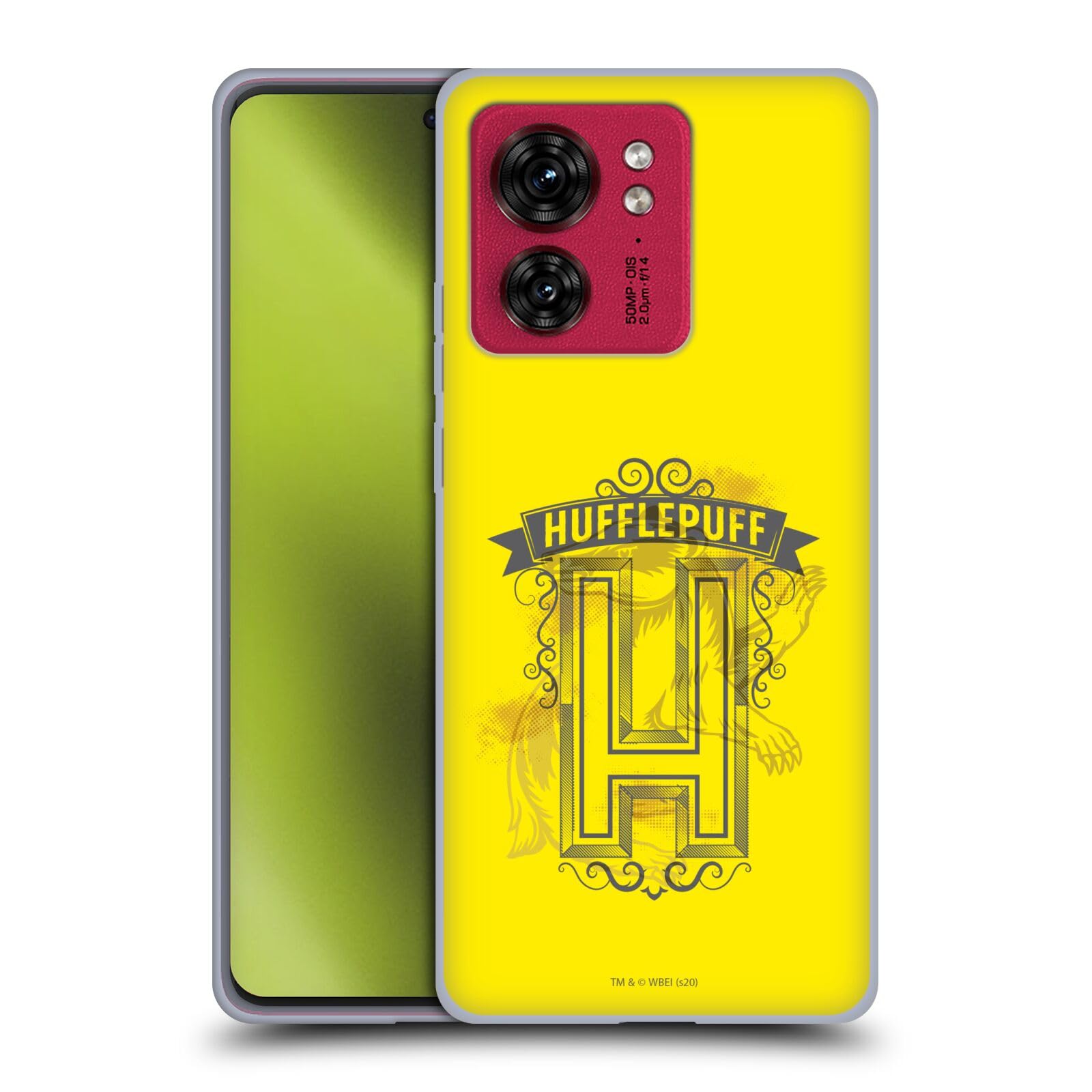 Head Case Designs Officially Licensed Harry Potter Hufflepuff 2 Deathly Hallows XVIII Soft Gel Case Compatible with Motorola Moto Edge 40