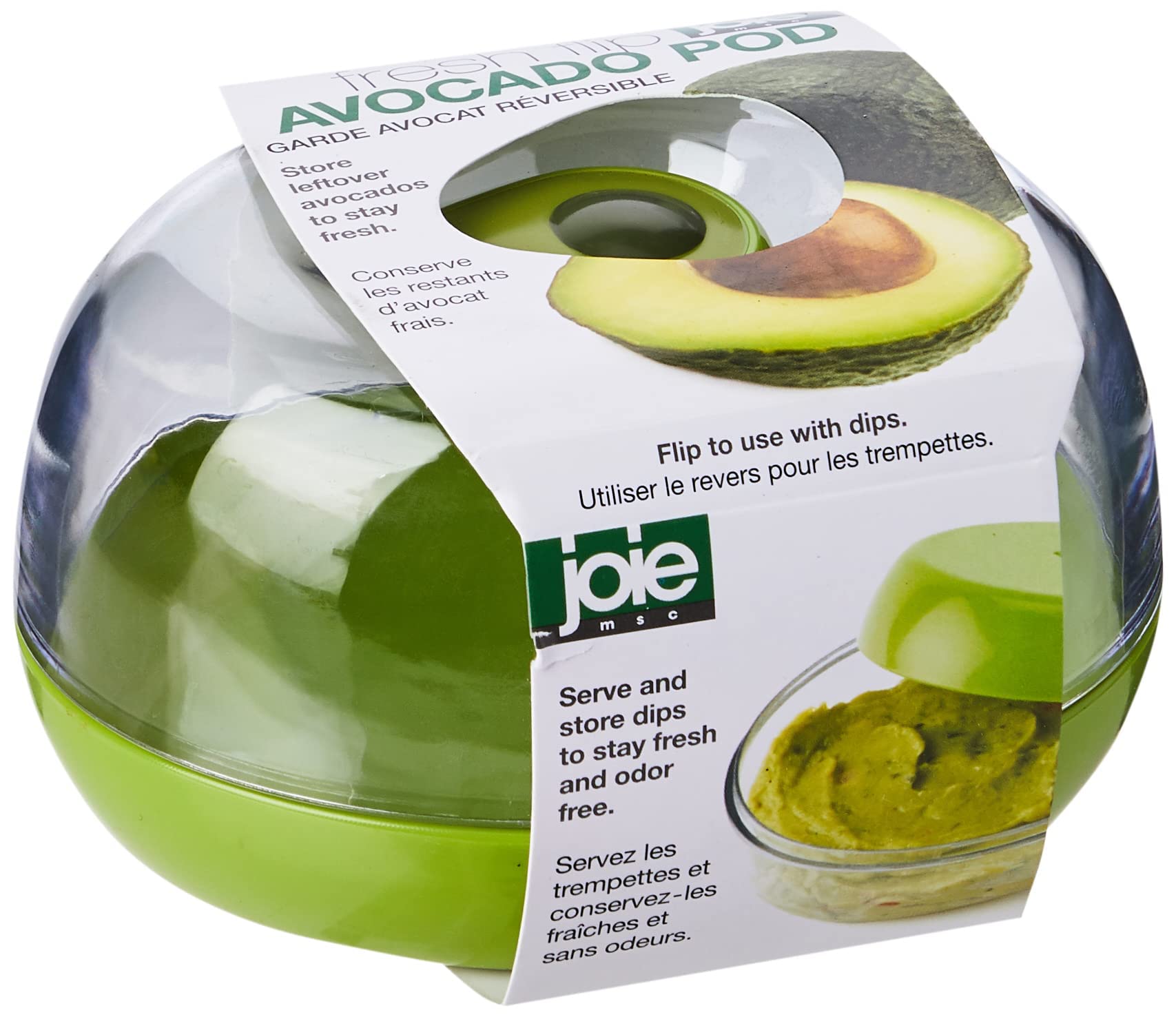 JoieFresh Flip Avocado Saver Pod, Produce Saver, Fridge Organization, Sustainable Option, Green