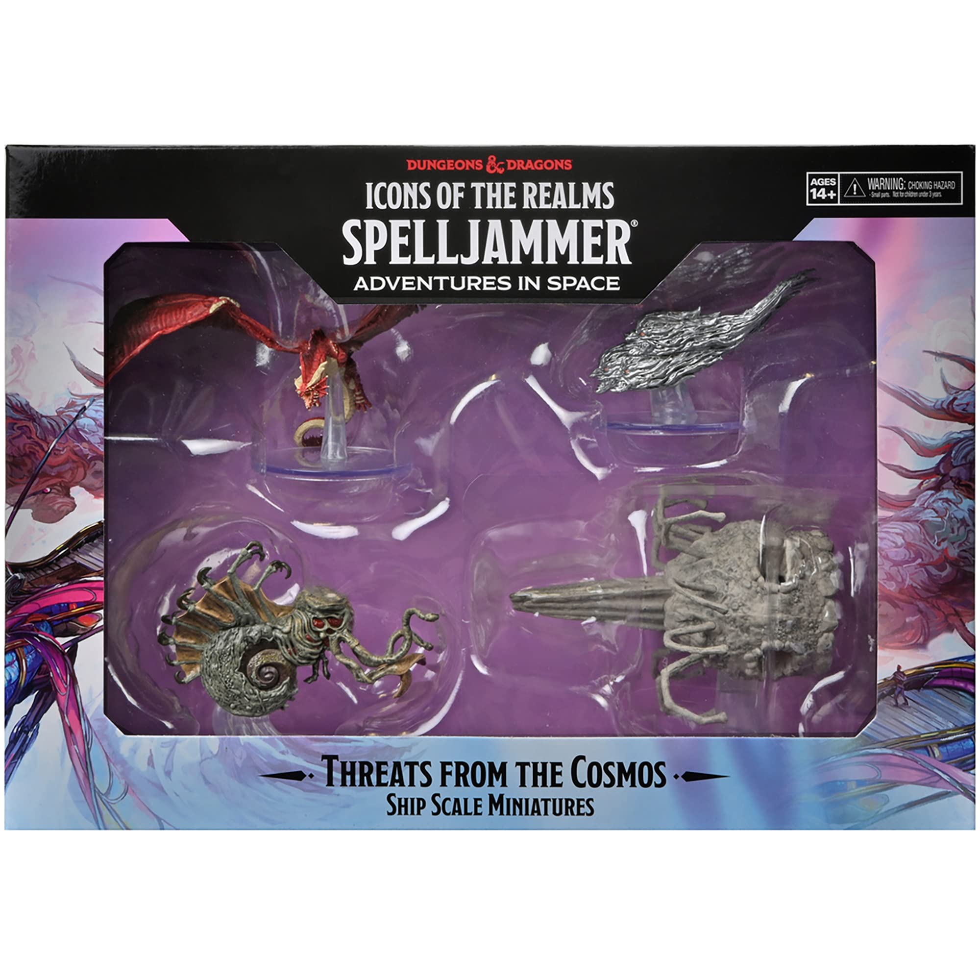 WizKids D&D Icons of The Realms: Ship Scale - Threats from The Cosmos - 4 Piece Mini-Figure Set, Dungeons & Dragons