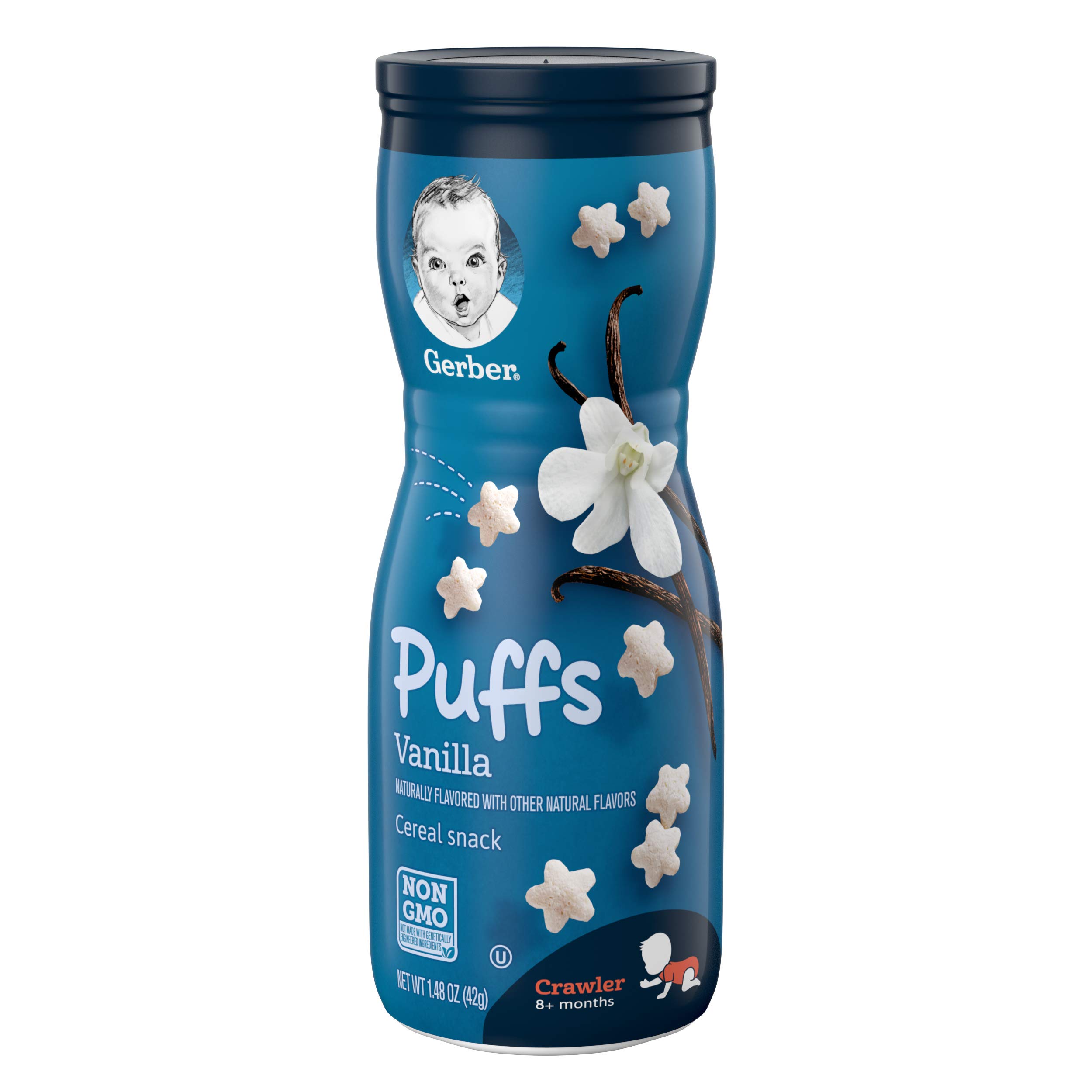 Gerber Graduates Puffs Cereal Snack Vanilla