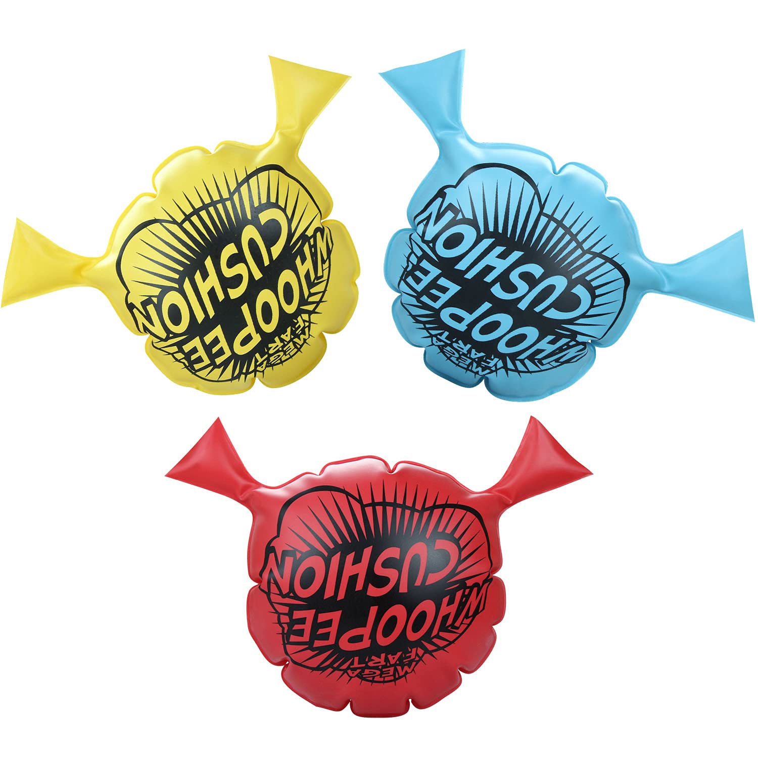 Whoopee Cushion for Kids,[3 Pcs,9In] Large Classic Woopie Cushion Party Favor, Funny Prank Gag Novelty Trick Joke Gift and Toy for Kids Children Office Home