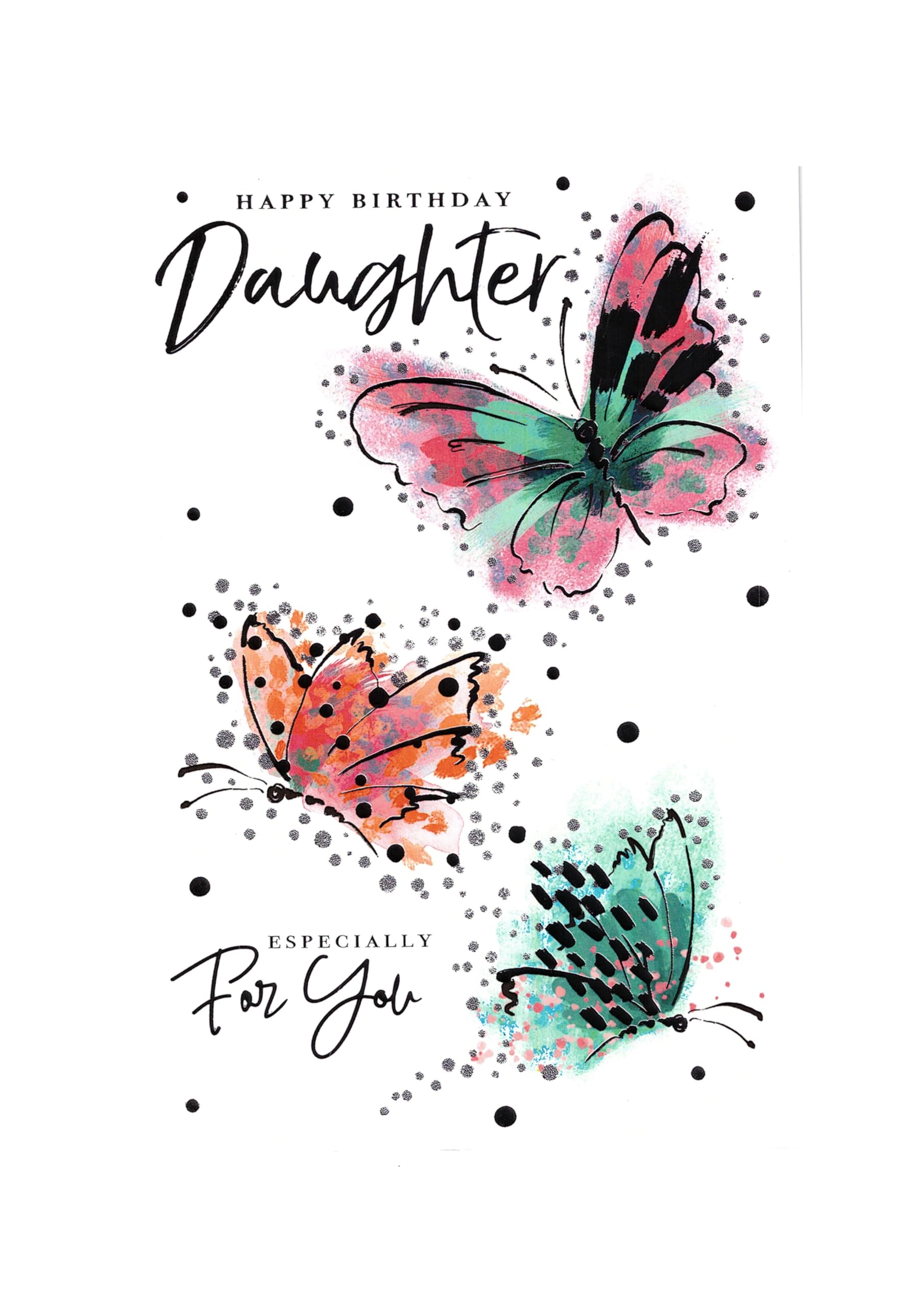 Daughter Birthday Card - Size 6" X 9"