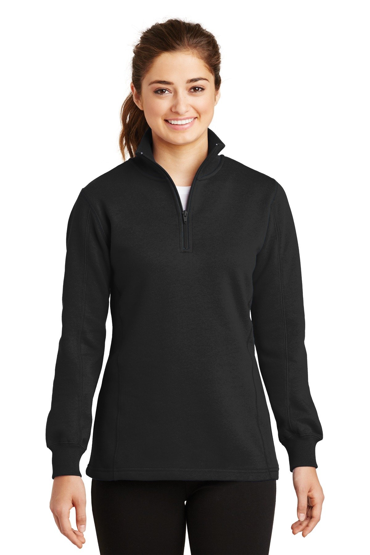 SPORT-TEKLadies 1/4-ZIP Sweatshirt F20