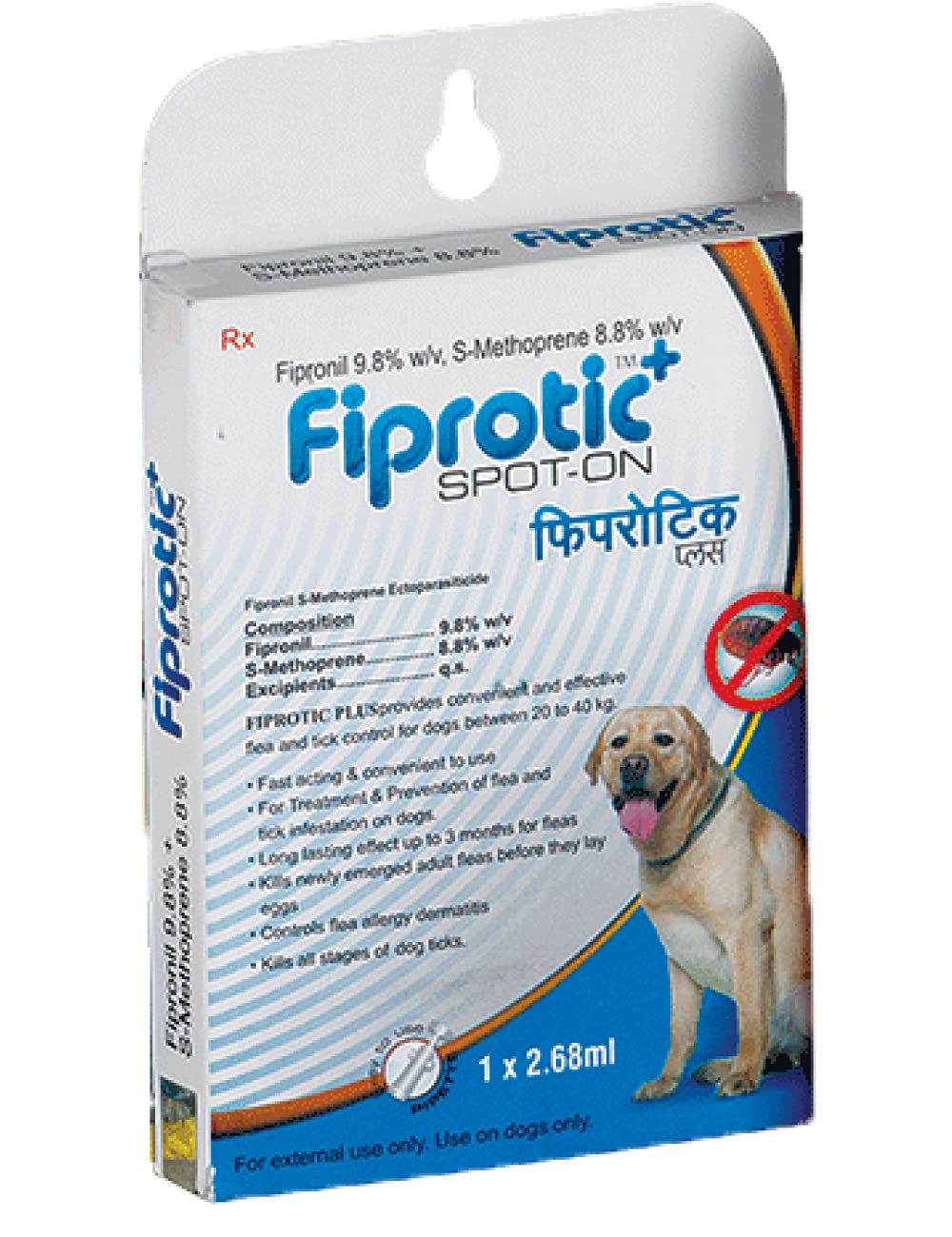 all4pets Fiprotic Spot-On 20 to 40 Kg Dogs 2.68 Ml, Multicolor (EK-TEK-PC-007)