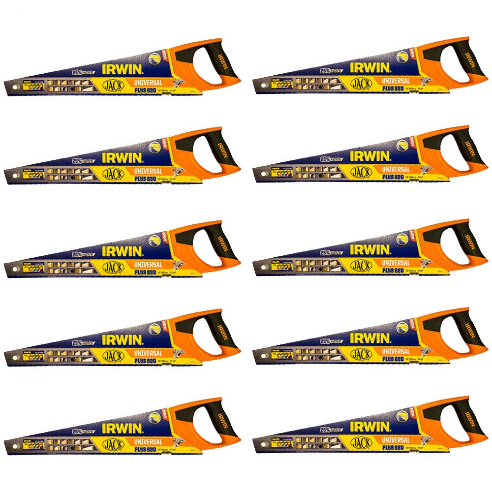 10 x Irwin Jack 880 8-TPI Universal Hand Panel 20"/500mm Wood Timber Saw