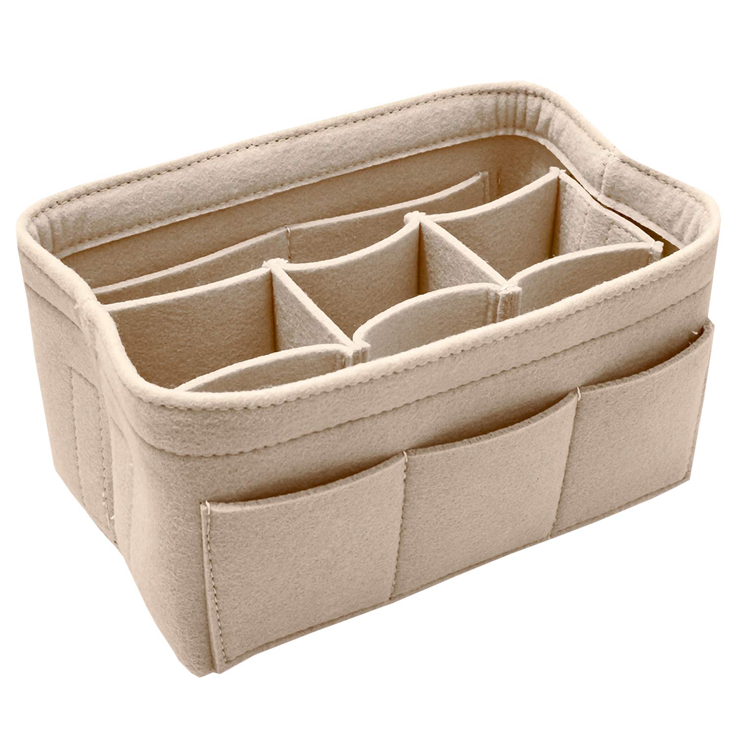 DailyPlusPurse Organizer Insert with Zipper Felt Bag Organizer Handbag Organizer Insert