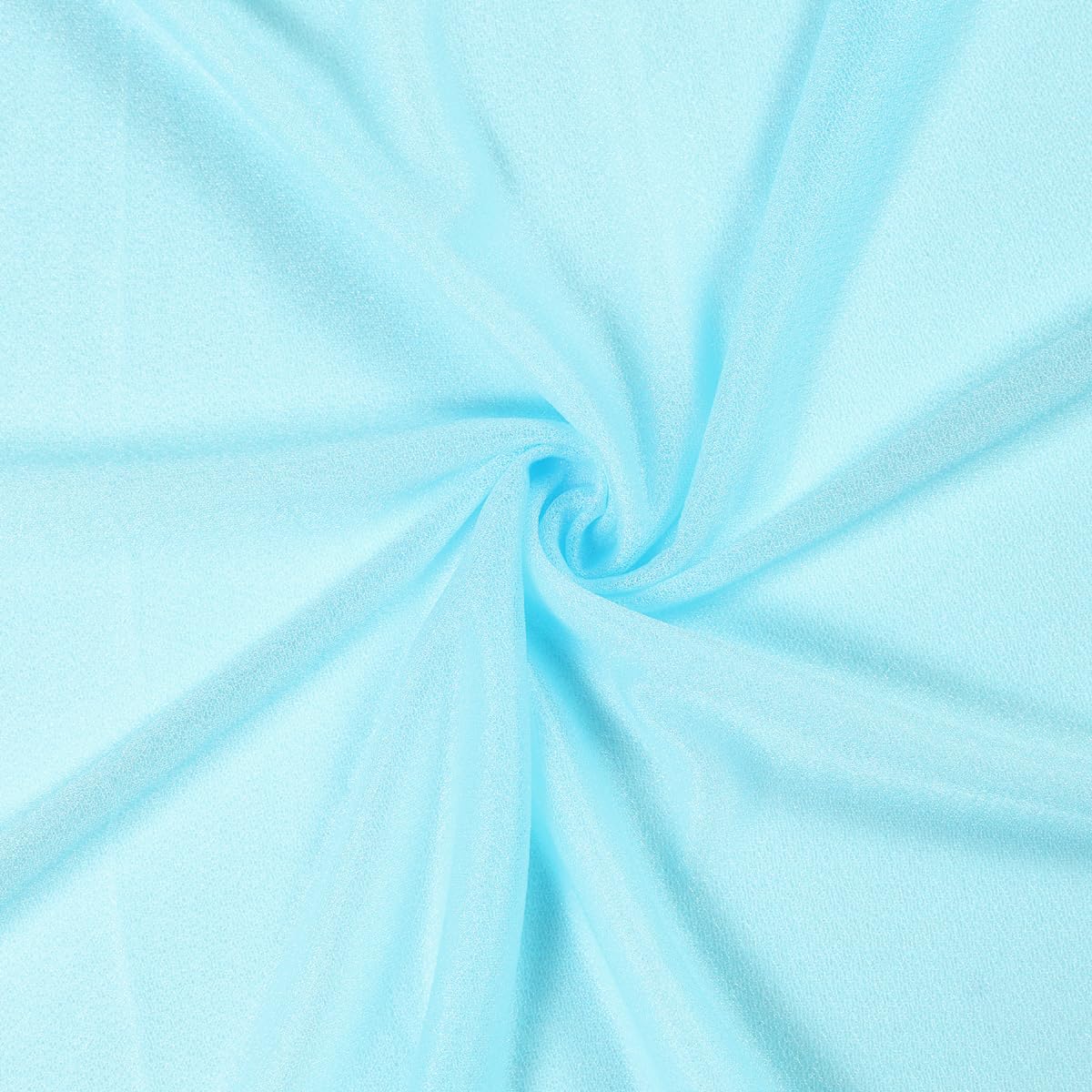 MDS Pack of 10 Yard Wedding Arch Draping Fabric Sheer Chiffon Fabric Drapery for Wedding Ceremony Reception Swag and Backdrop Decorations Fabric 60” Width - Teal