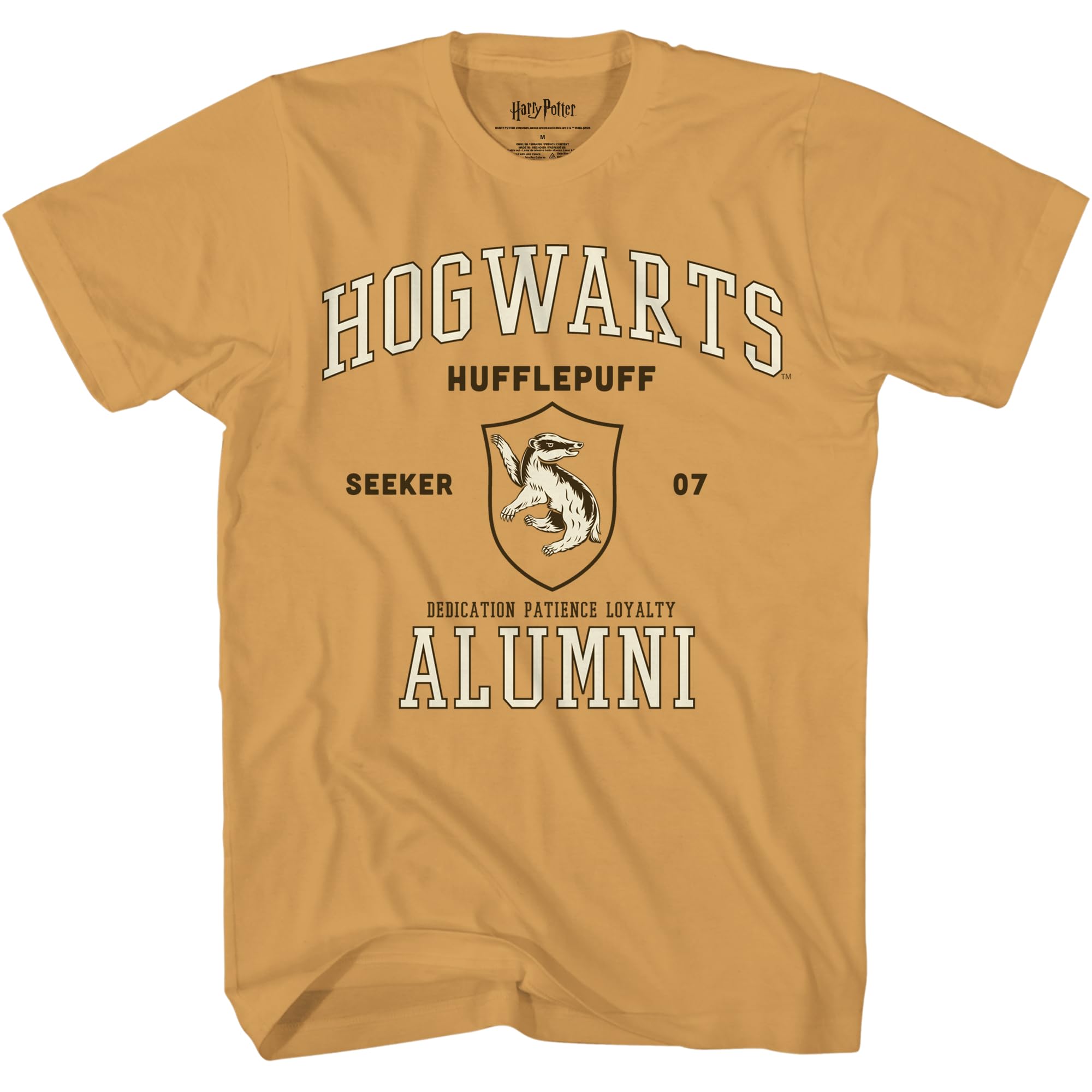 Harry Potter Gryffindor Slytherin Ravenclaw Hufflepuff Alumni Seeker Team Adult T-Shirt