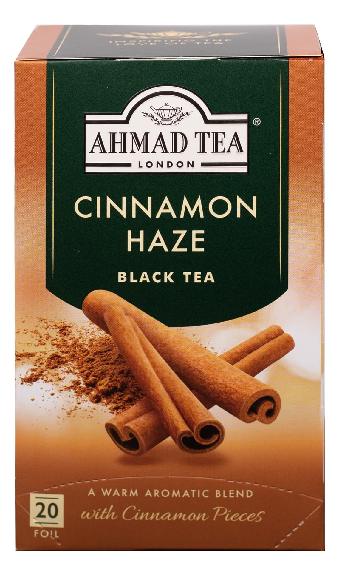 Ahmad Tea Cinnamon Haze Black Tea | Black Tea - 6 x 20 Teabag Sachets