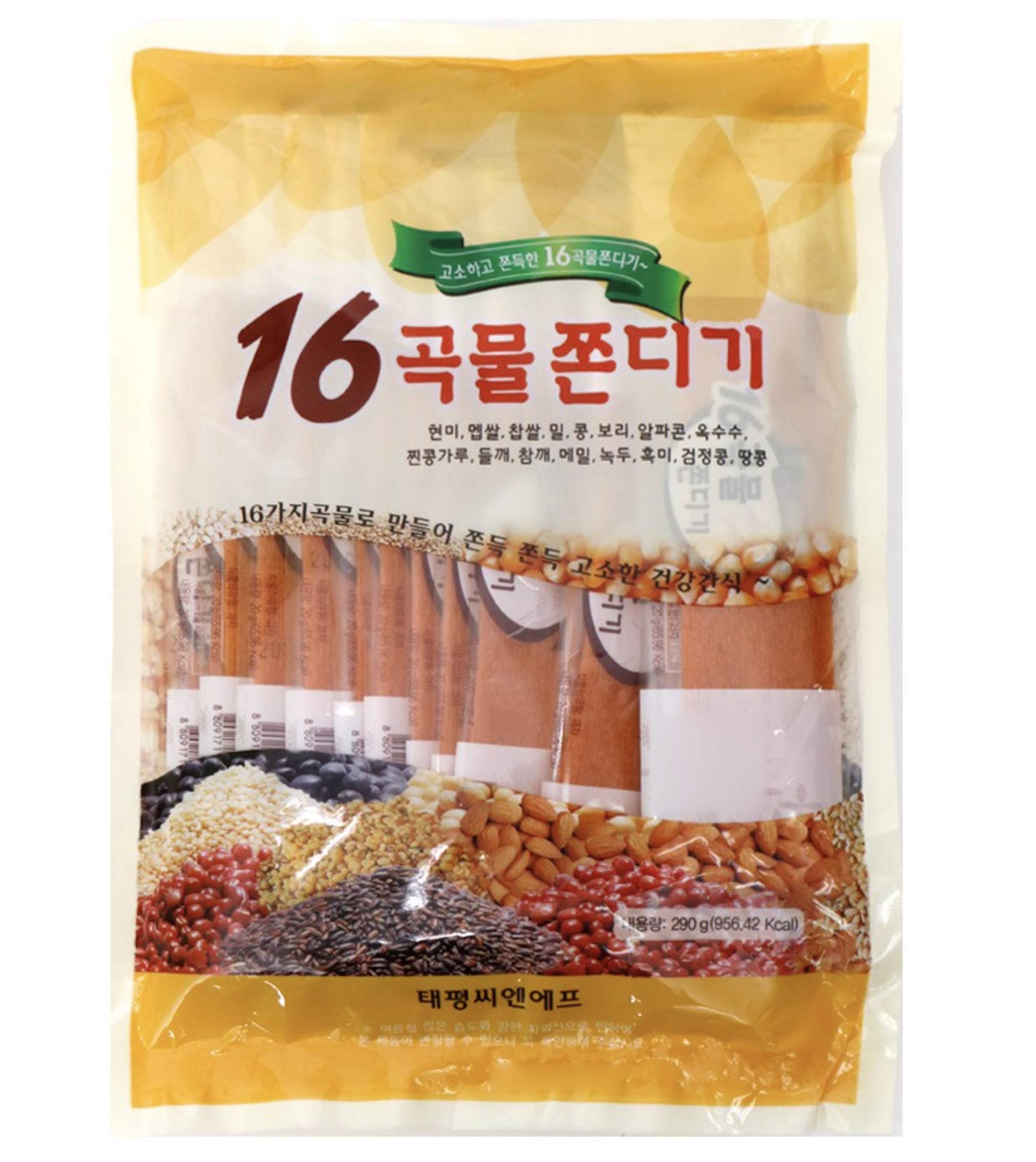 16 Grains Jjondigi 16곡물쫀디기, 290g (1 Pack)