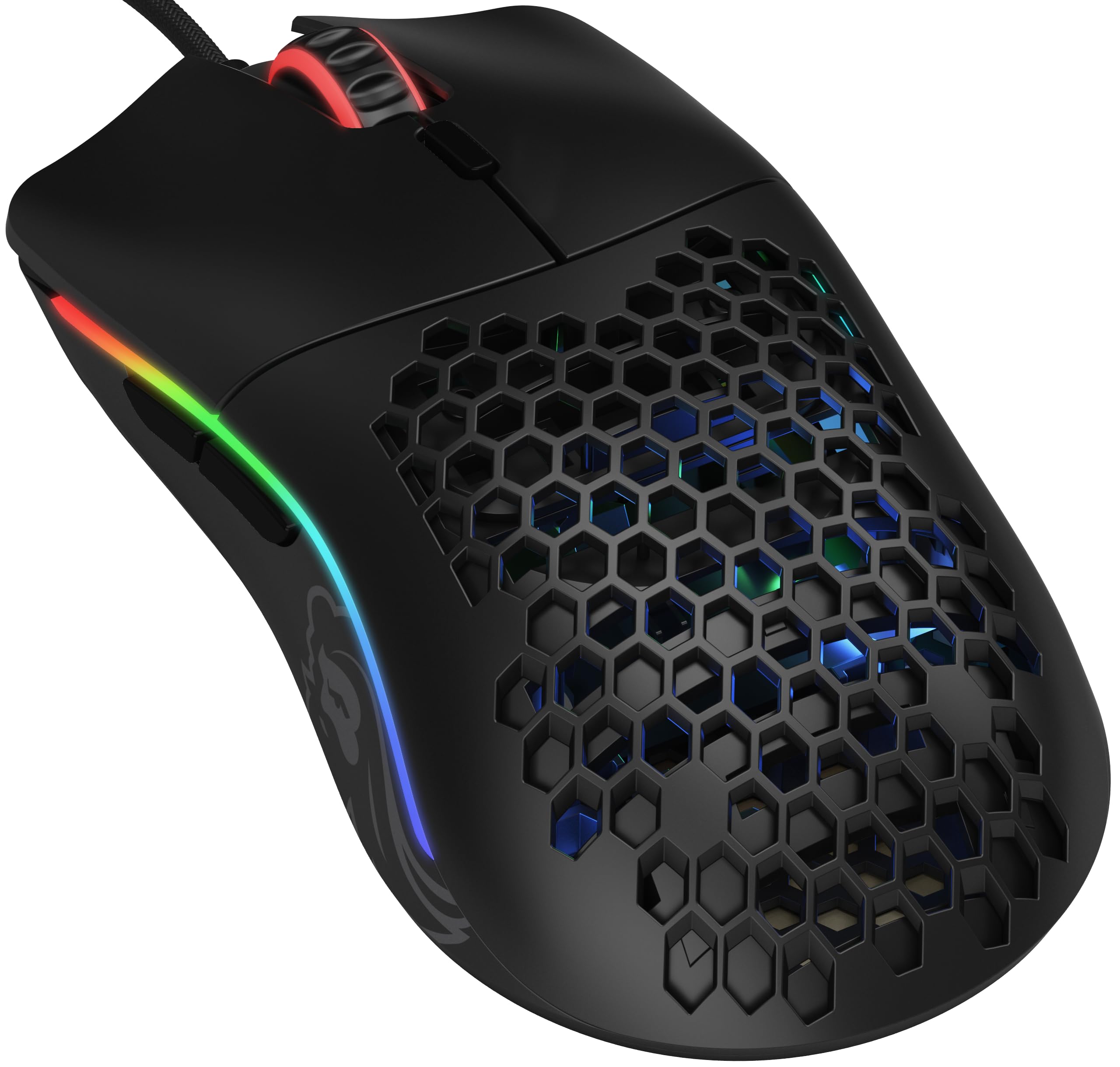 Glorious Gaming Mouse - Model O 67 g Superlight Honeycomb Mouse, Matte Black Mouse, USB Gaming Mouse