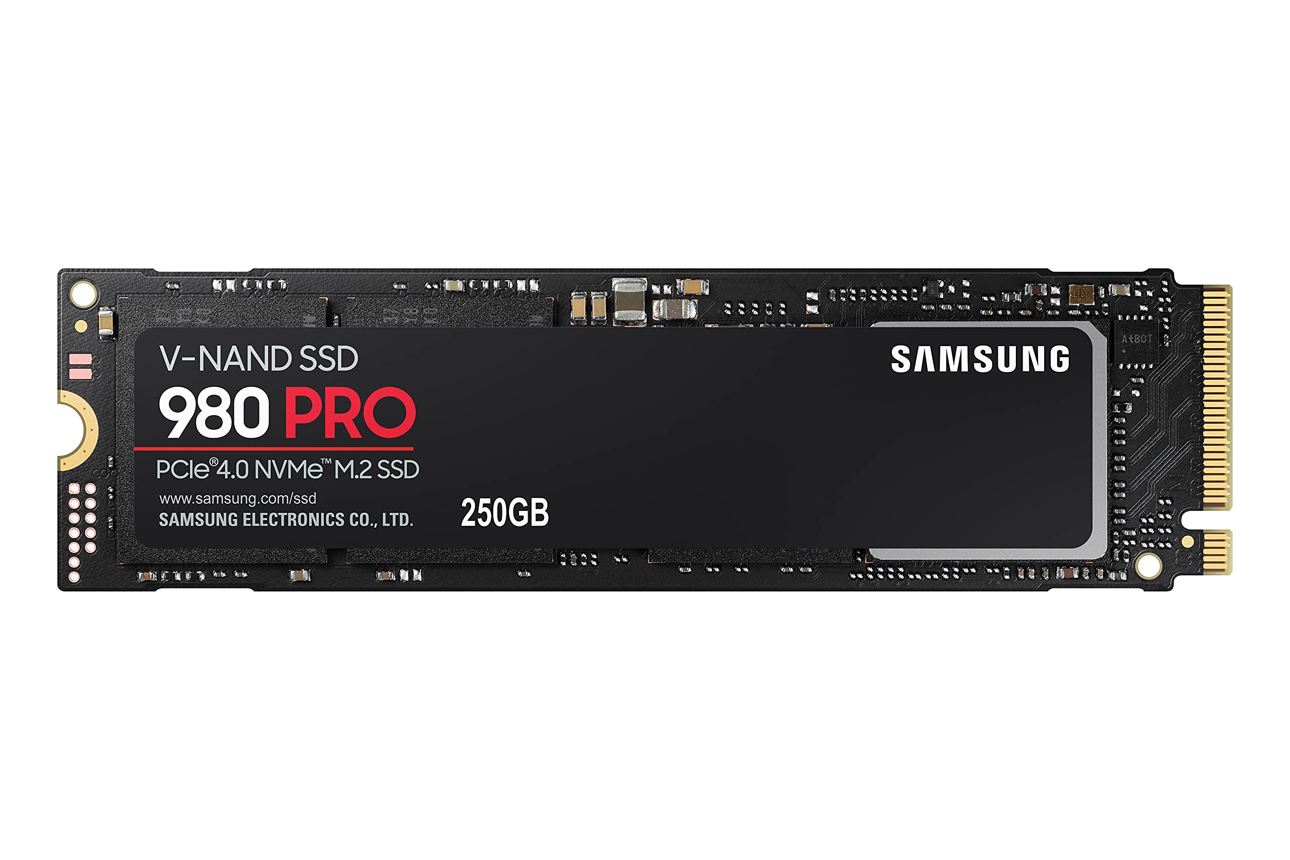 SAMSUNG 980 PRO 250 GB PCIe 4.0 bis zu 6.400 MB/s NVMe M.2 2280 Internes Solid State Drive SSD MZ V8P250BW, Black