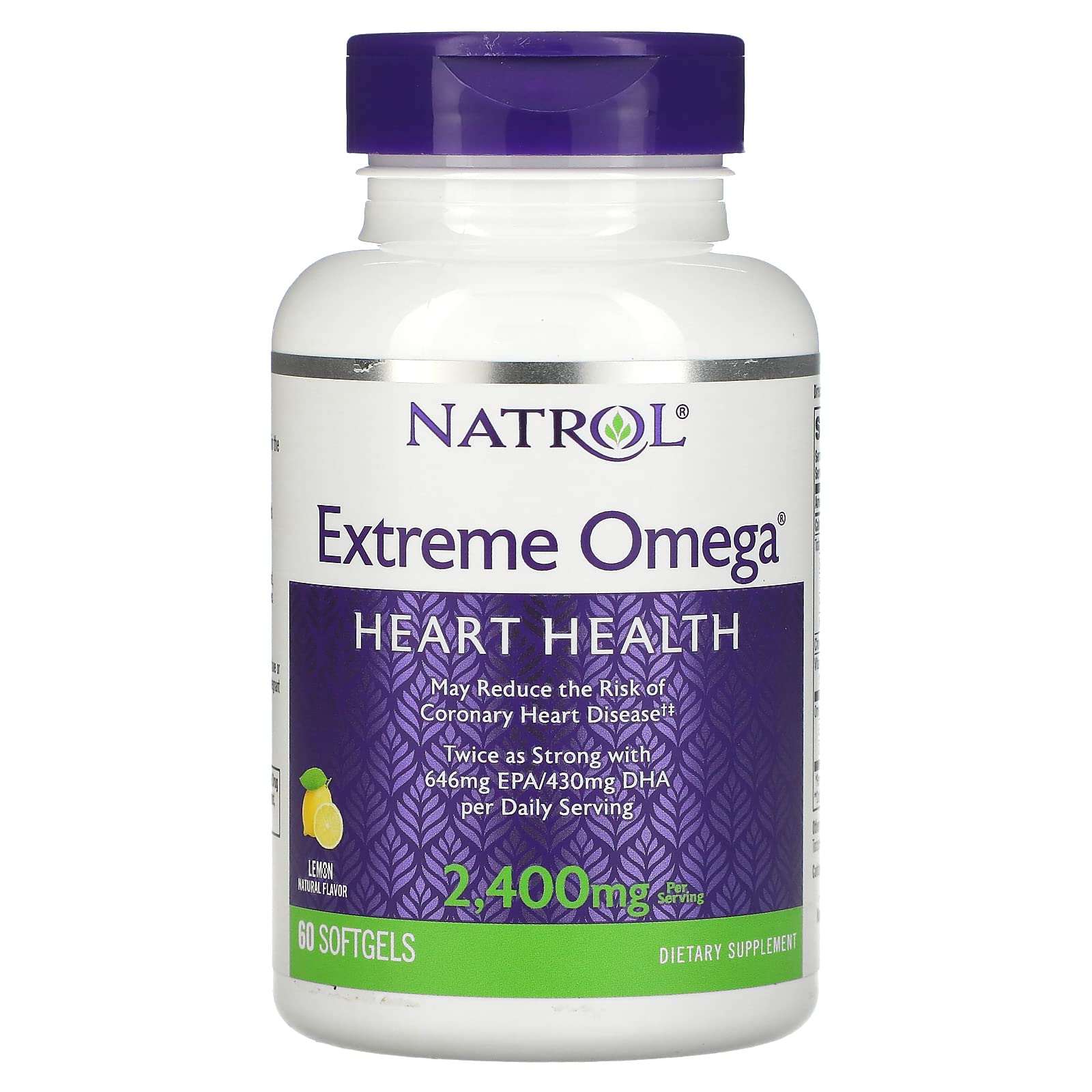 Natrol(Incl Laci Le Beau Teas) Extreme Omega Fish Oil, 60 Softgels