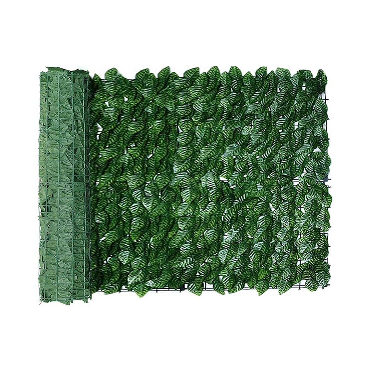 KKSTY Artificial Ivy Privacy Fence Screen, 0.5m x 3m, Artificial Hedges Fence and Faux Ivy Vine Leaf Decorative Fence for Backyard Garden Home Decor Greenery Walls (Evergreen Leaves)