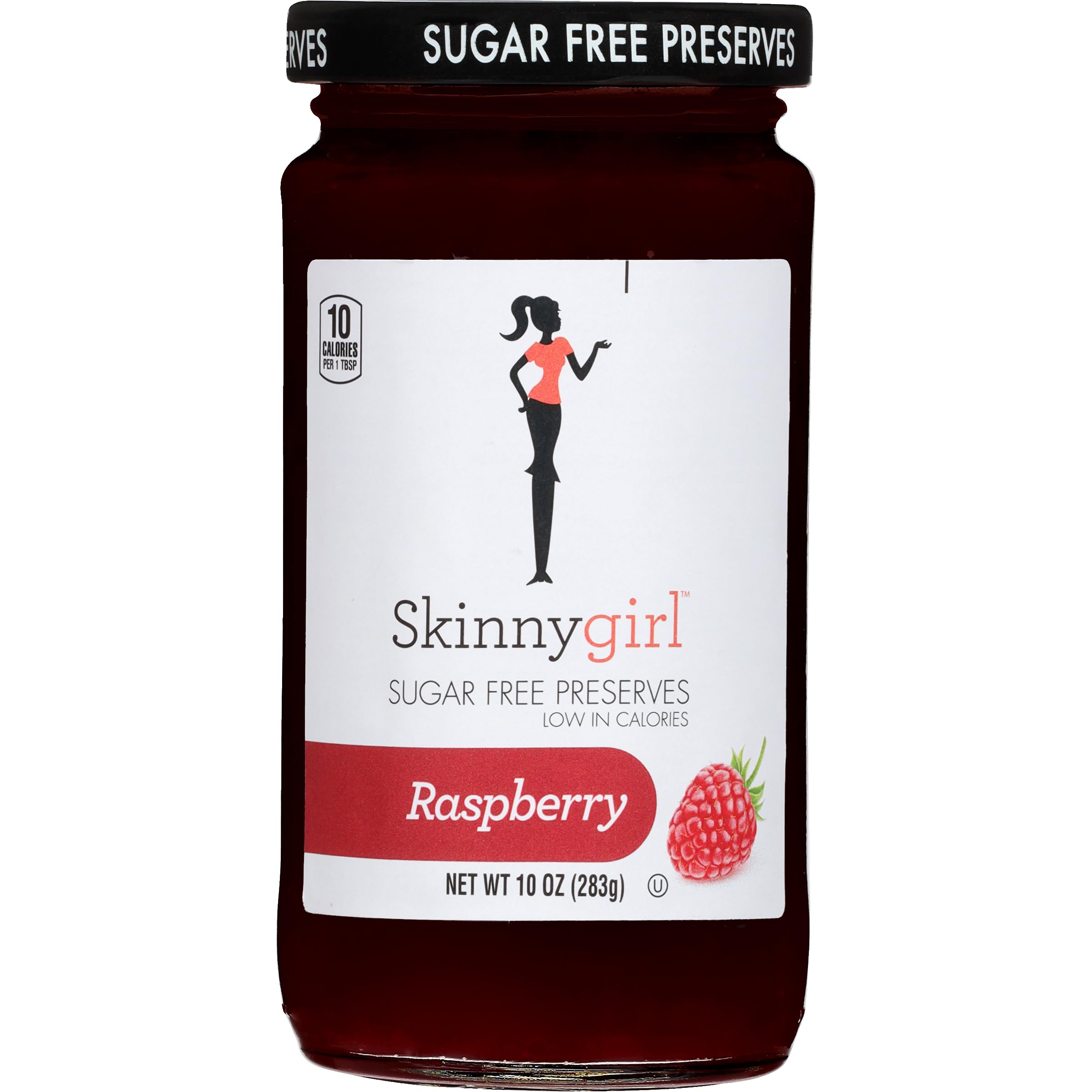 Skinnygirl Sugar Free Kosher Preserves, Raspberry, 10 Ounce