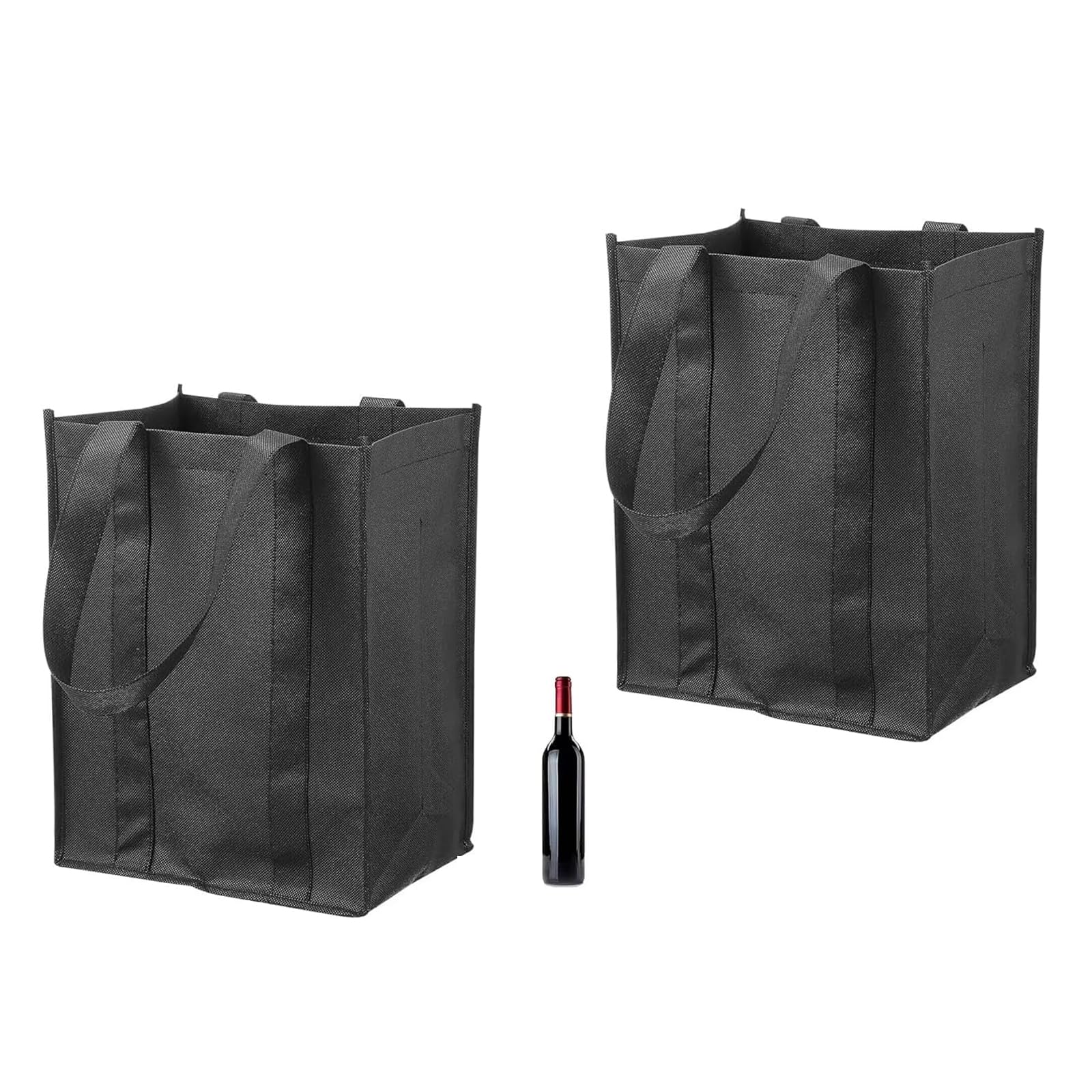 ramoni 2PCS Wine Carrier,Bottle Bag,Wine Backpack with Tap,Carrier Wine Bottle Holder Bag,6 Bottle Bag Carrier,for Fishing,Camping,Travel,Shopping,Storage(31 X 25 X 18cm)