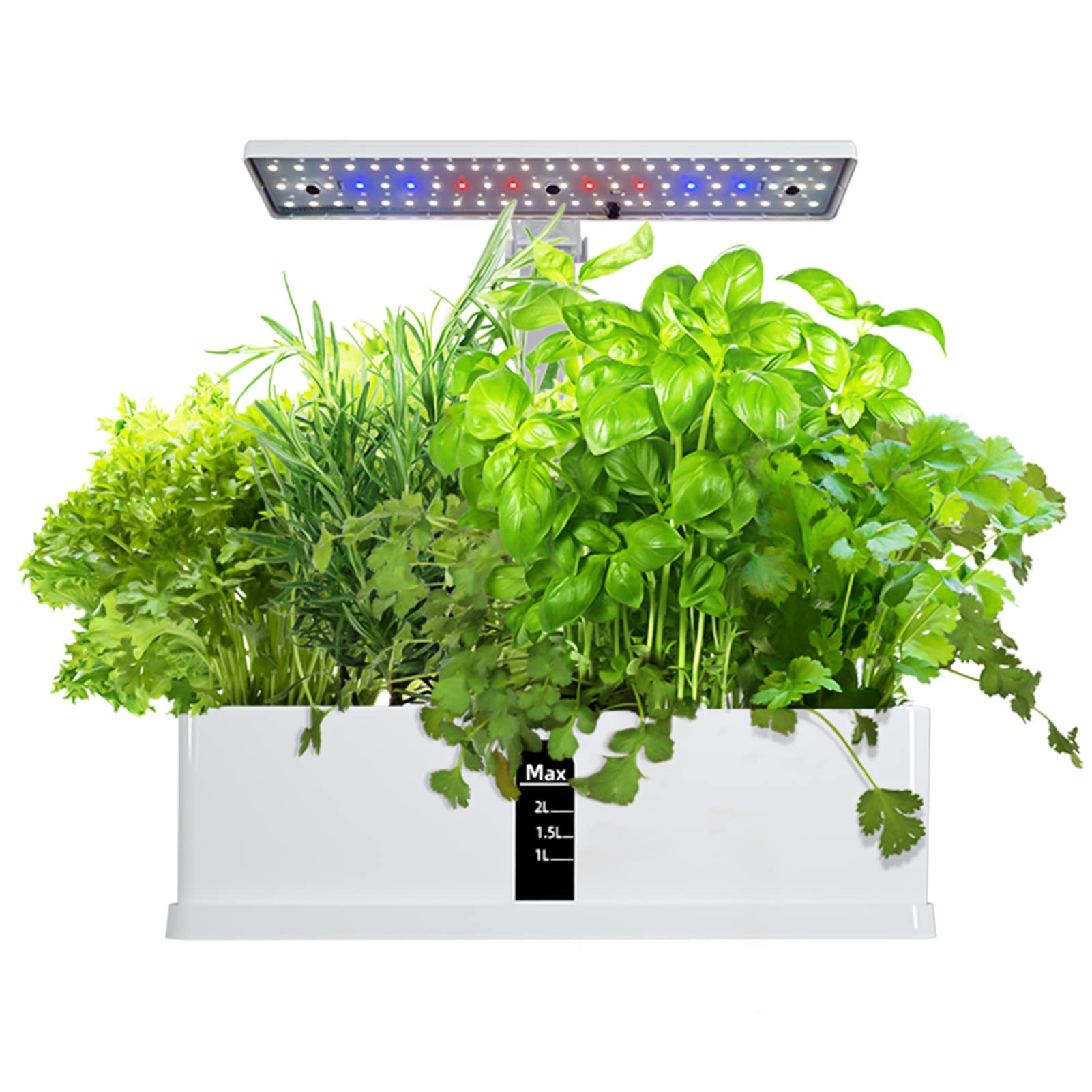 Morelian Garden Hydroponics Growing System Indoor Smart Kit 9 Pods Automatic Timing with Height Adjustable 15W LED Grow Lights 2L Water Tank Smart Plant Water Pump for Home Office Kitchen