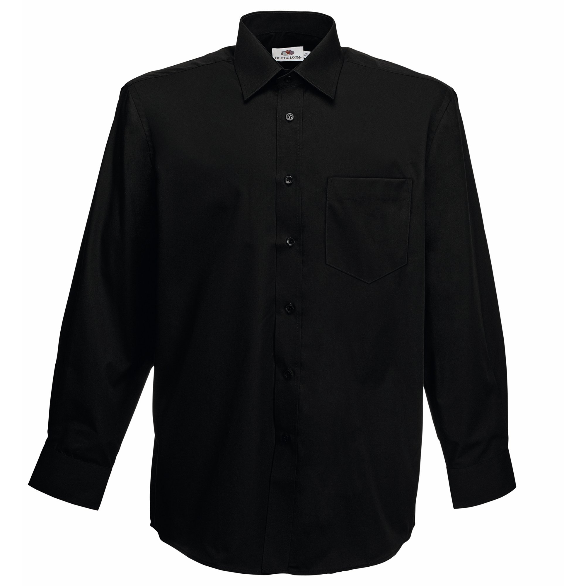 Fruit of the LoomMen's Long Sleeve Poplin Shirt Casual