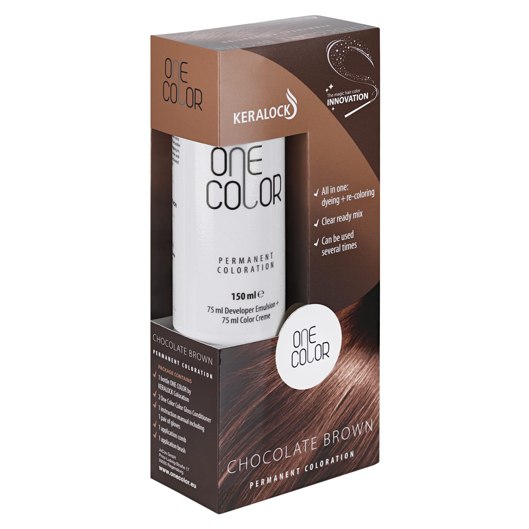 KeralockHAIR COLOR CHOCOLATE BROWN - MADE IN GERMANY