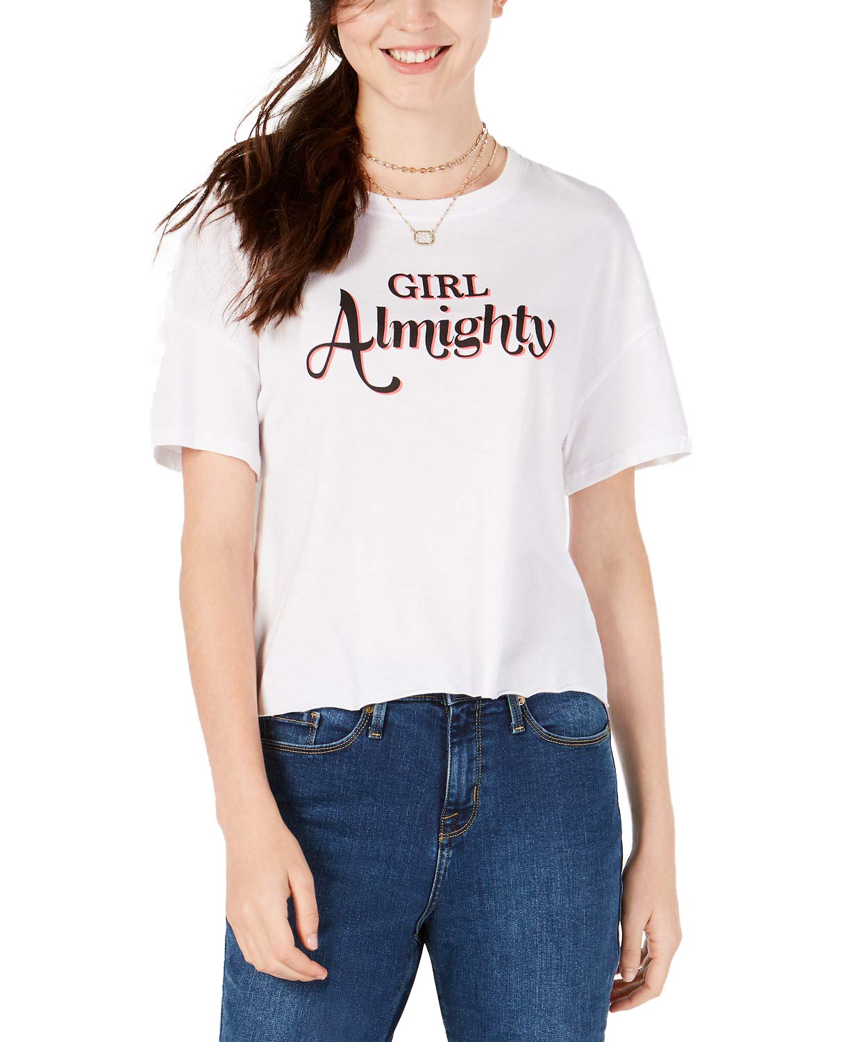 Carbon Copy Womens Girl Almighty Graphic T-Shirt