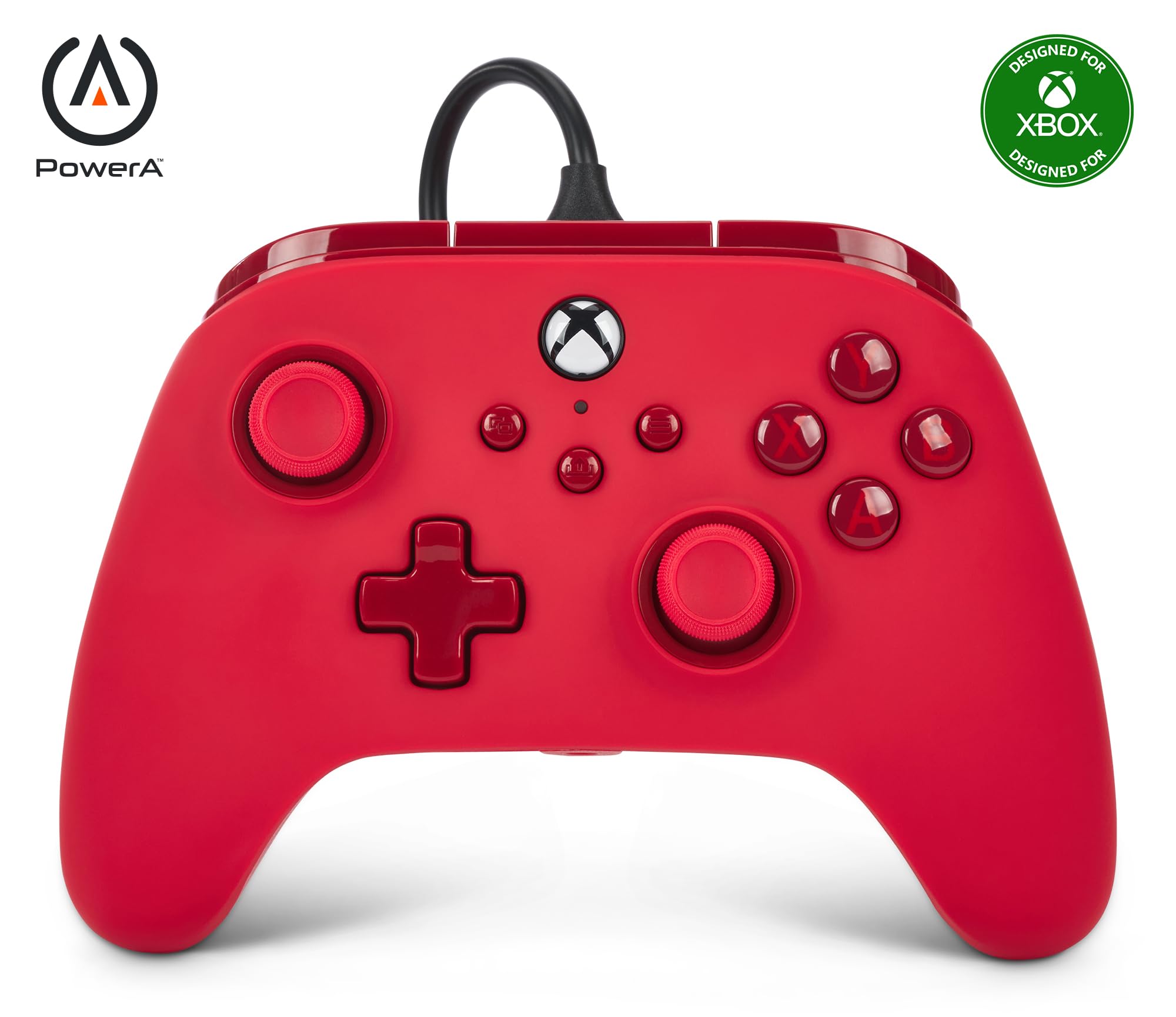 PowerA Advantage Wired Gaming Controller for Xbox Series X/S, Xbox One, PC, Windows 10/11, Red (Officially Licensed)