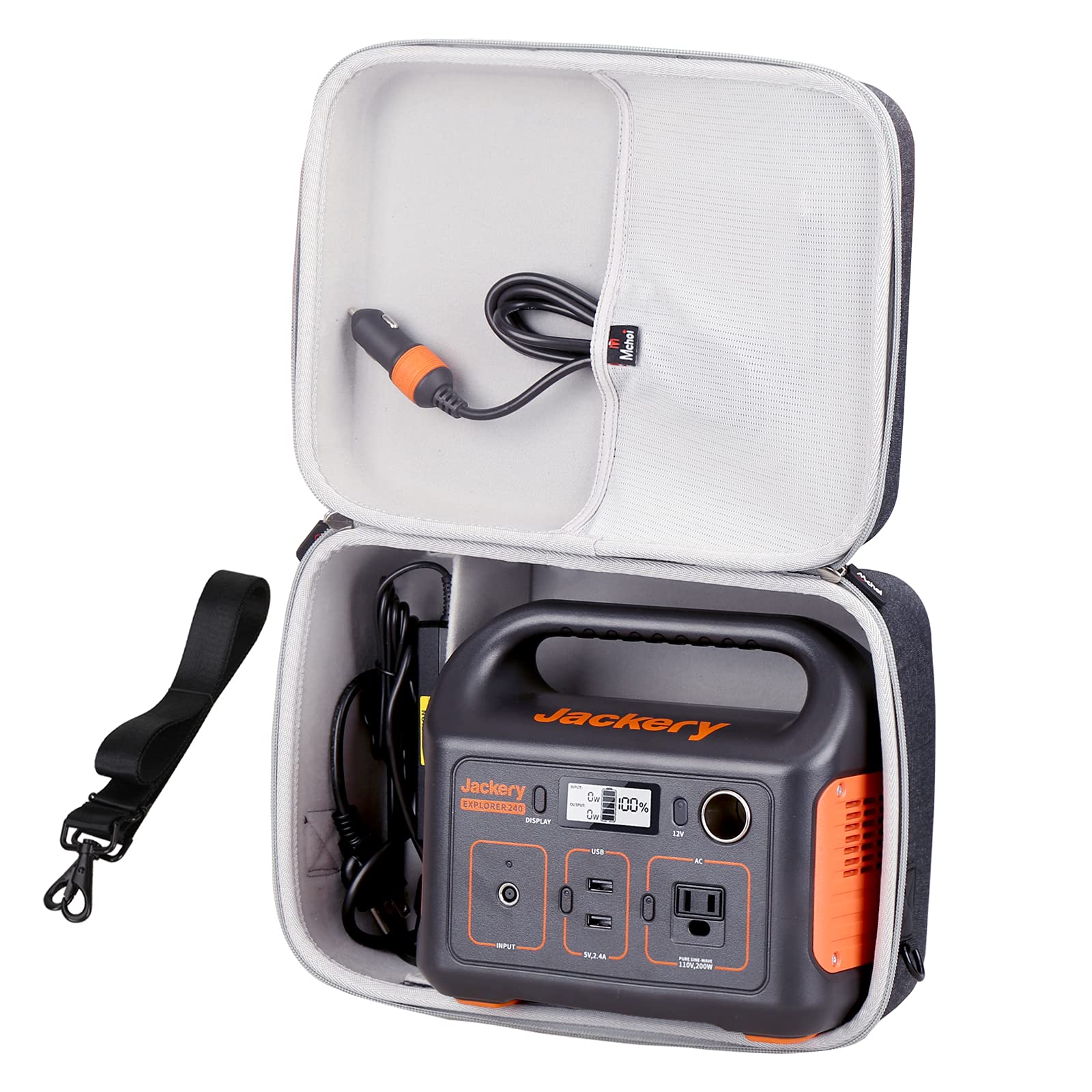 MchoiHard Portable Case Compatible with Jackery Portable Power Station Explorer 240(CASE ONLY)