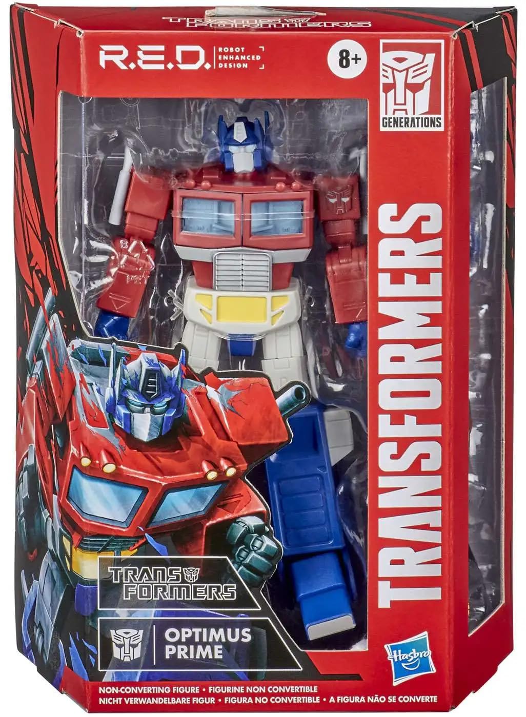 Transformers [Robot Enhanced Design] R.E.D. Optimus Prime The Transformers G1 Action Figure 8 Years & Above