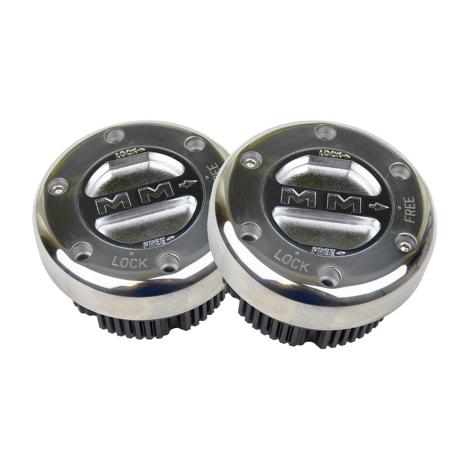 MILE MARKERMILEMARKER Premium Locking Hubs (449SS),Silver