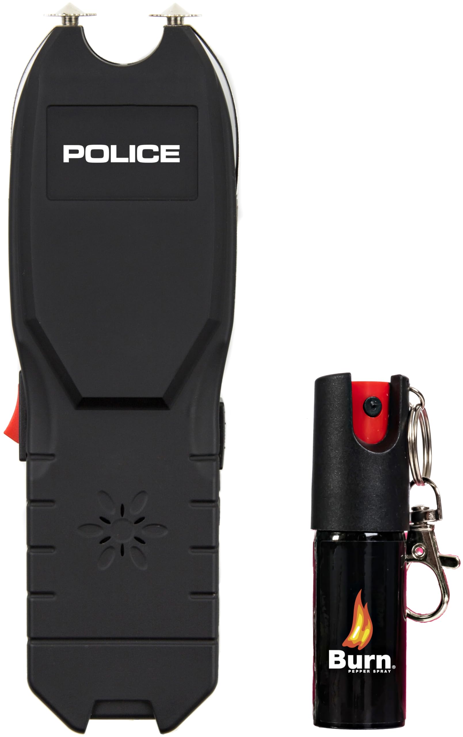 Police Stun Gun Burn Pepper Spray Combo Women Men Self Defense - 2101