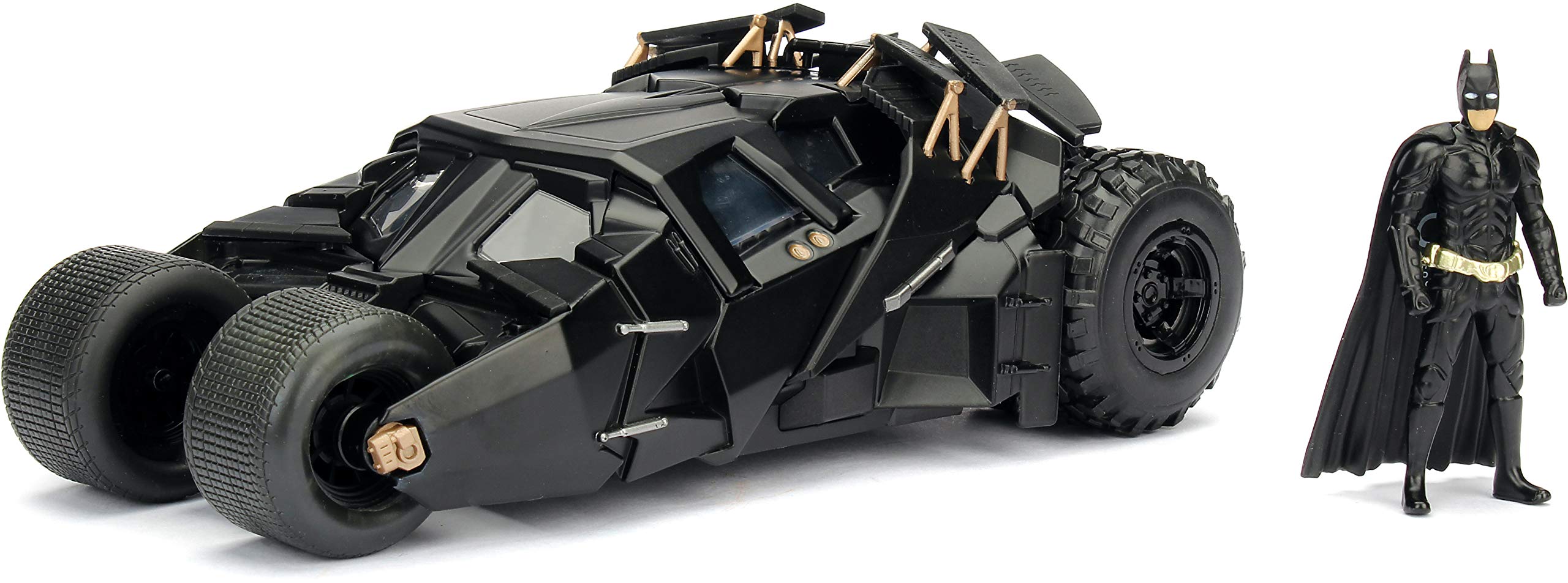 Jada Metal Batmobile with Batman Dc Figure, Pack of 1, Multicolor, 96-360 Months Kid