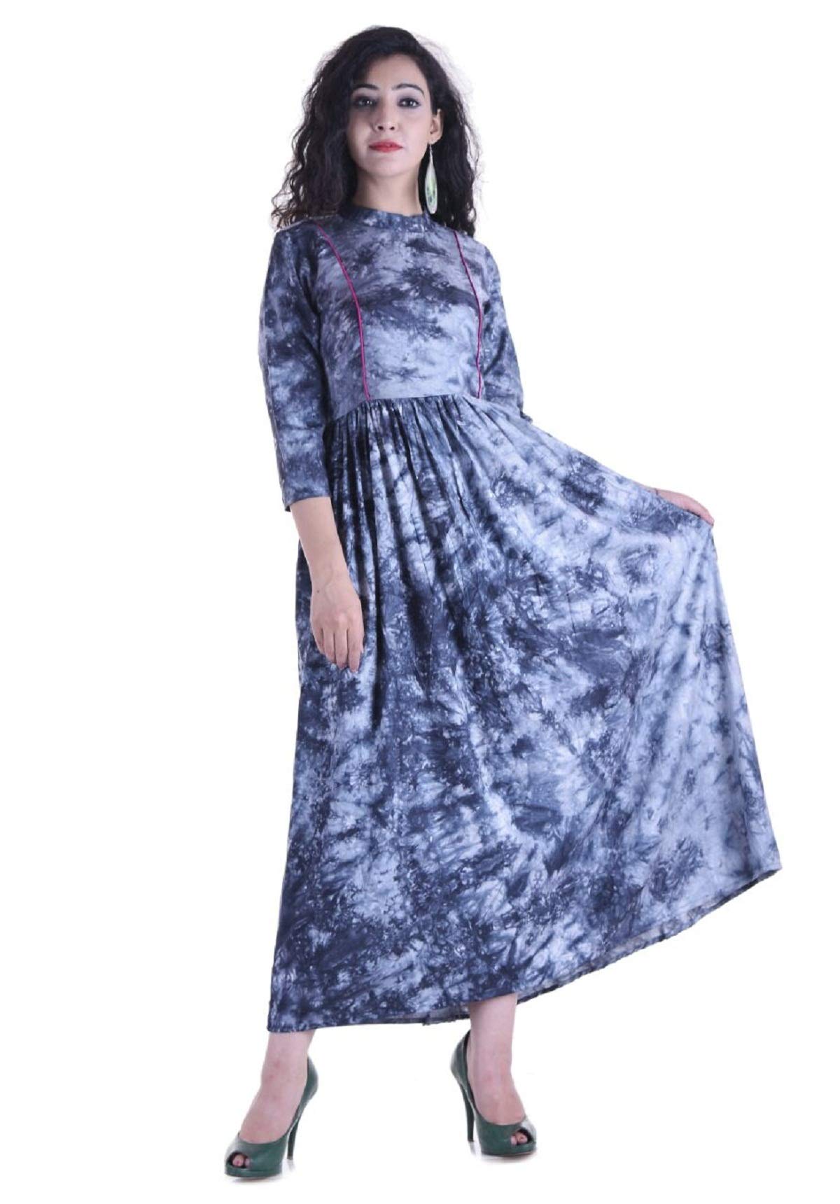 Aprisha Women Printed Long A-Line Kurti