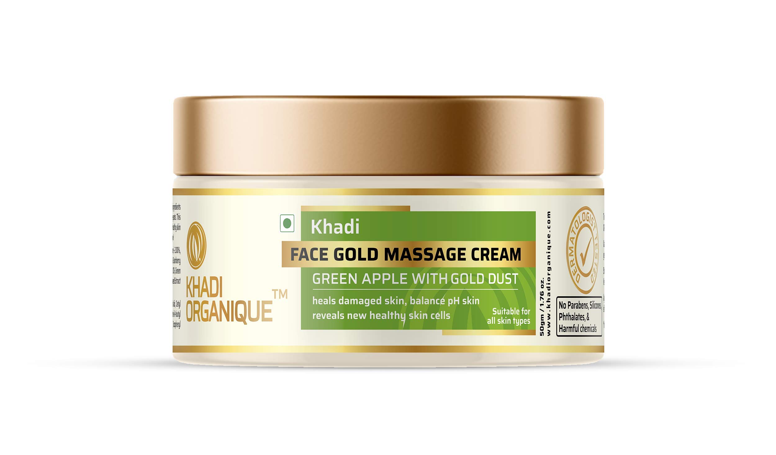 Khadi Organique Face Gold Massage Cream, 50 G