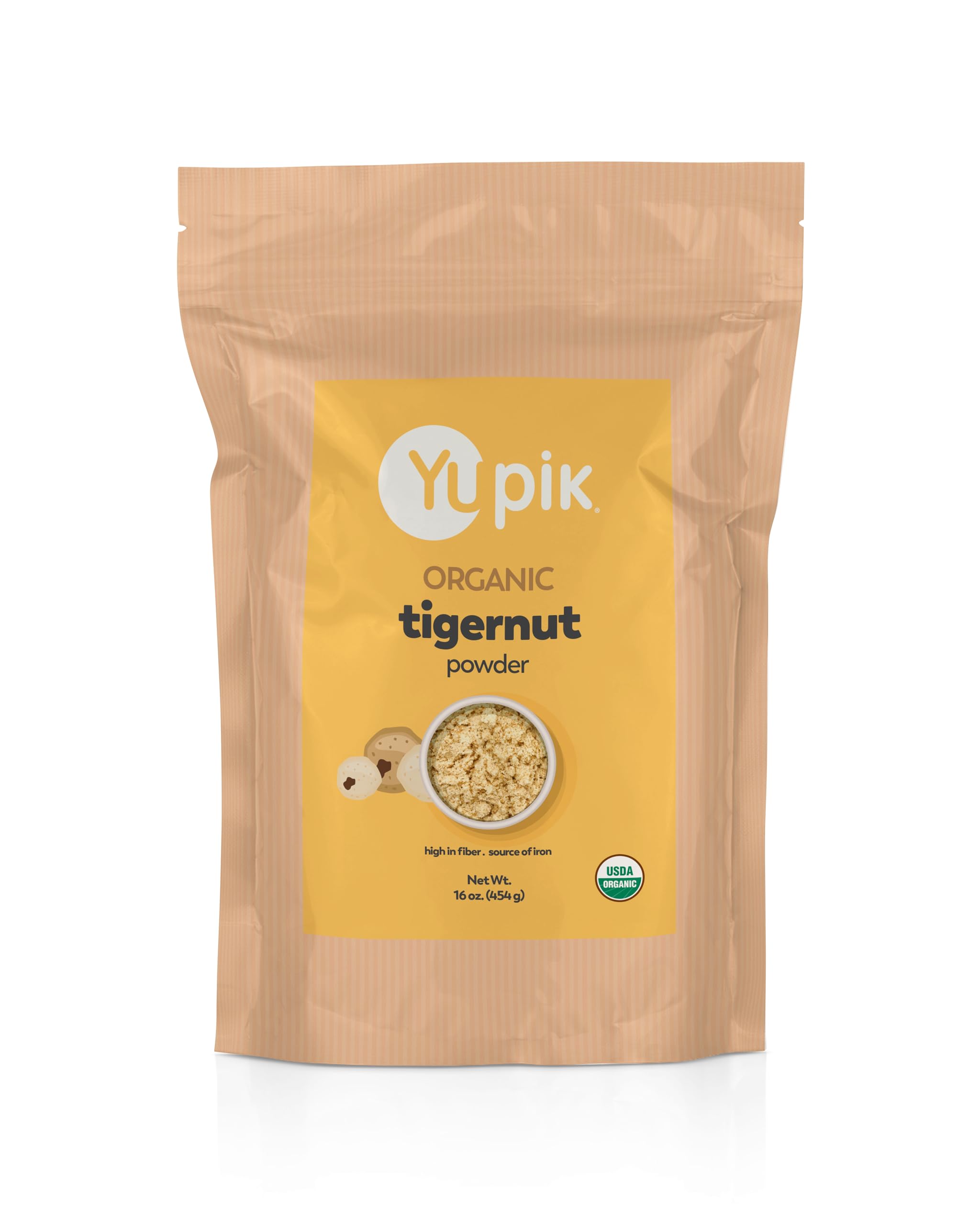 Yupik Organic Ground Tiger Nut Powder (Meal), 1 lb, Non-GMO, Vegan, Gluten-Free