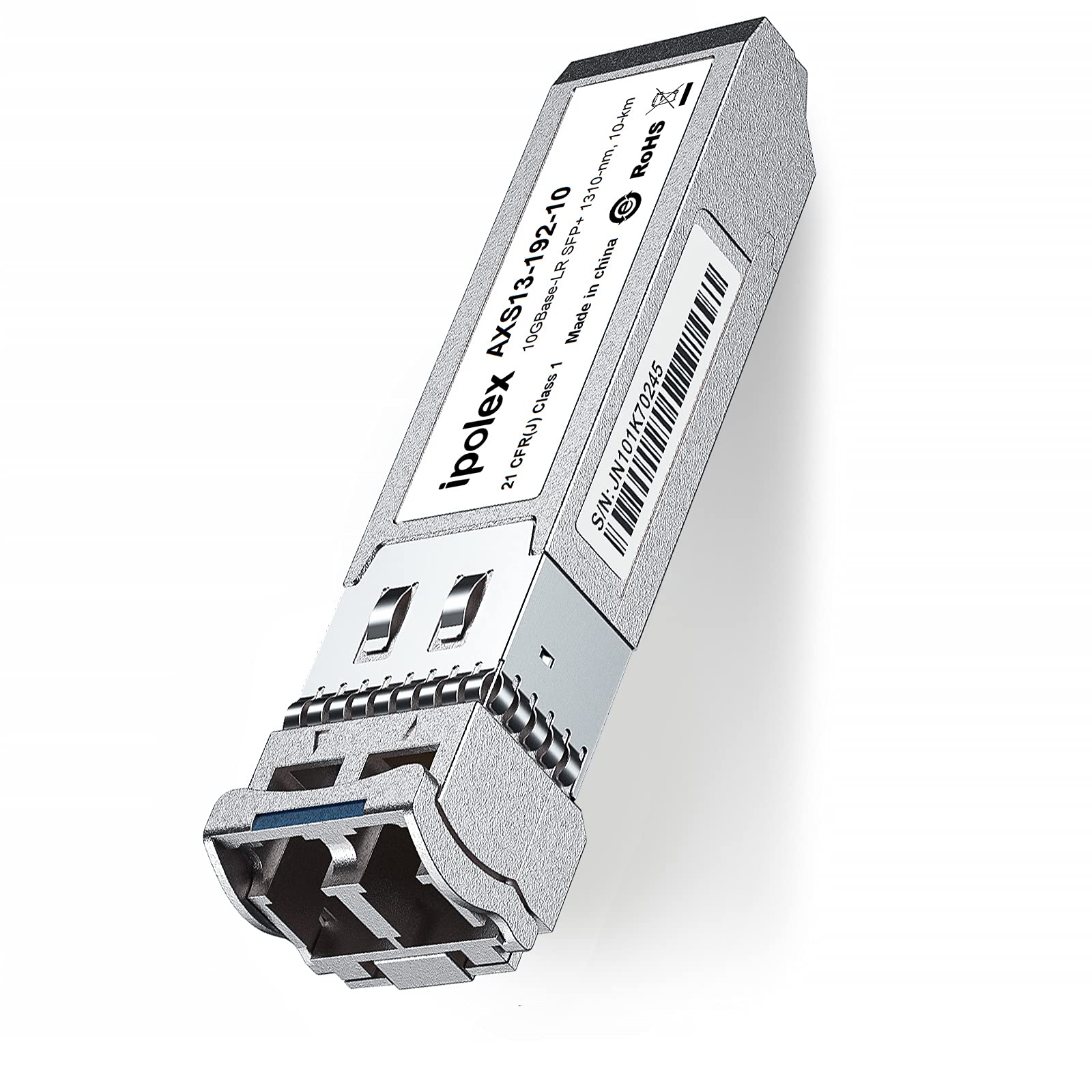 ipolex 10GBase-LR SFP+ Transceiver Module for Cisco SFP-10G-LR, Ubiquiti, D-Link, Supermicro, Netgear, Mikrotik (SMF, 1310nm, 10KM, LC)