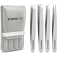 Utopia Care Eyebrow Tweezers for Women 4-Piece Deals